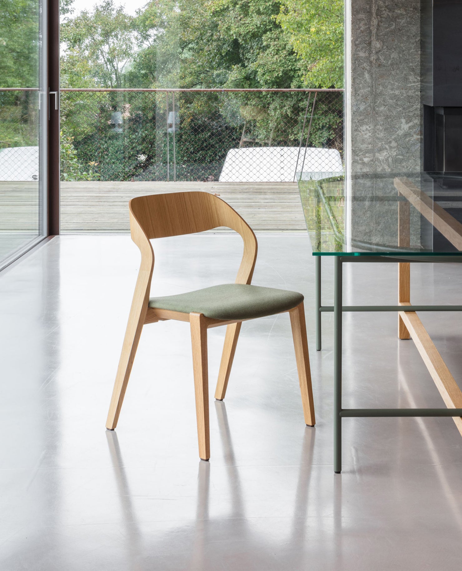 Mixis Chair - Upholstered Seat