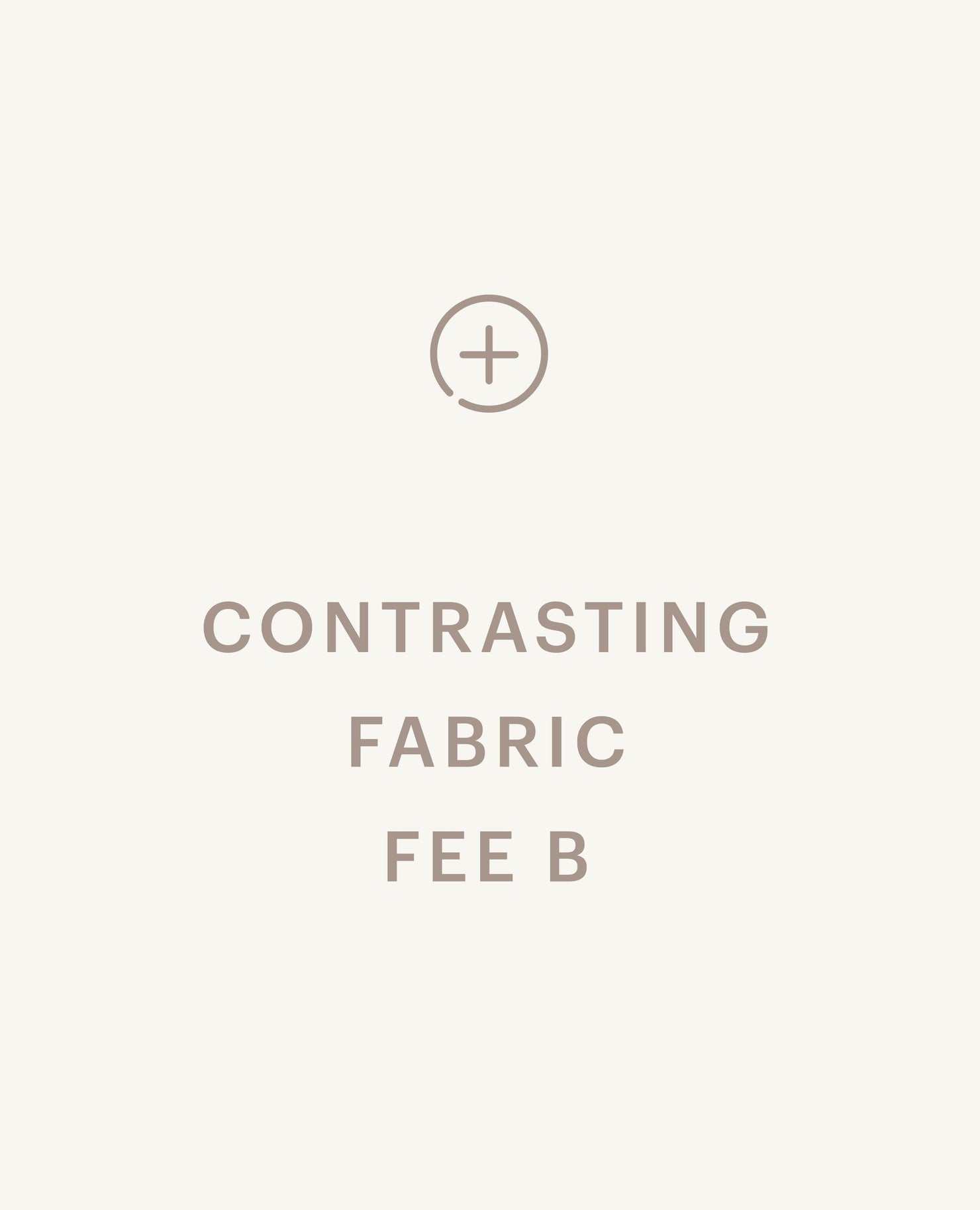 Contrasting Fabric Fee B