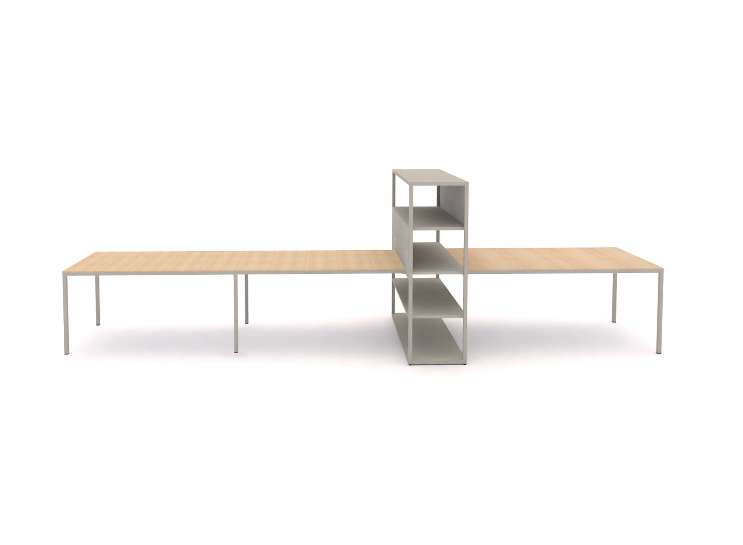 Dry Modular Shelving (19.75" Depth) and Tables - Configuration B