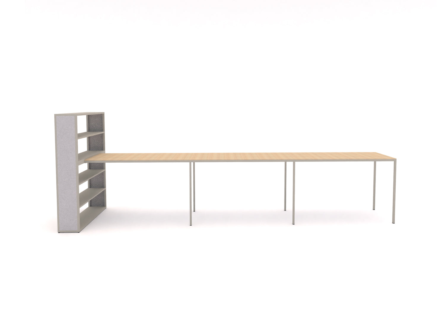 Dry Modular Shelving (13.75" Depth) and Tables - Configuration A