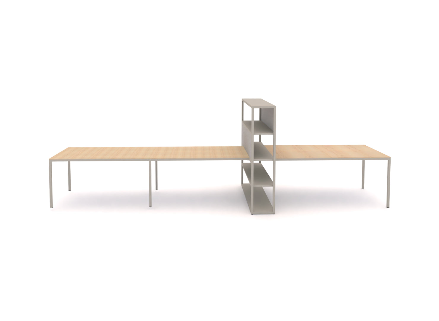 Dry Modular Shelving (13.75" Depth) and Tables - Configuration B