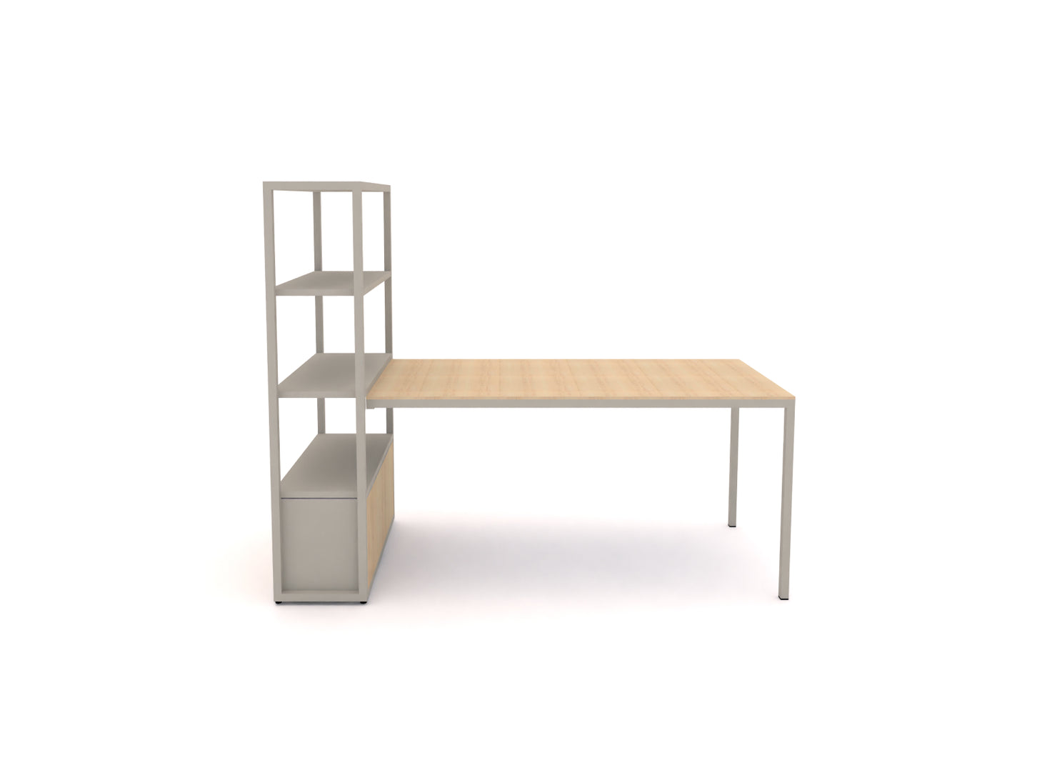 Dry Modular Shelving (13.75" Depth) and Tables - Configuration E