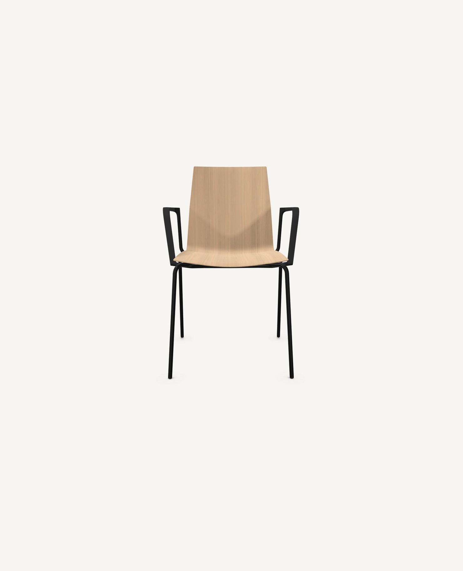 FourCast®2 Chair, Bentwood Shell, 4 Leg Base - with Arms - Standard / Premium starting at $965