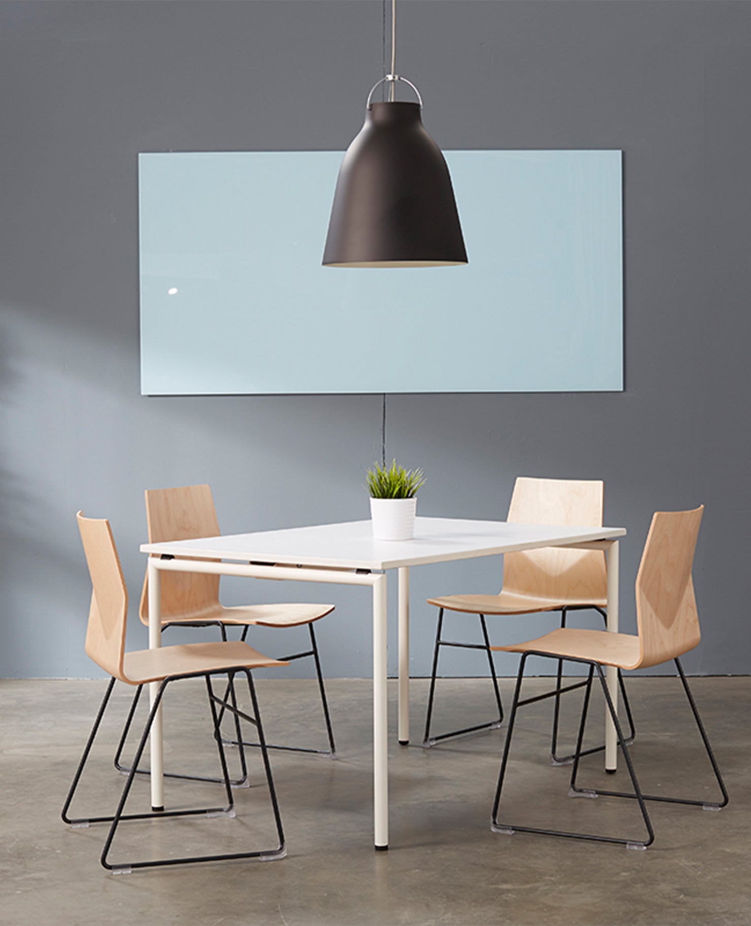 FourCast®2 Chair, Bentwood Shell - Sled Base