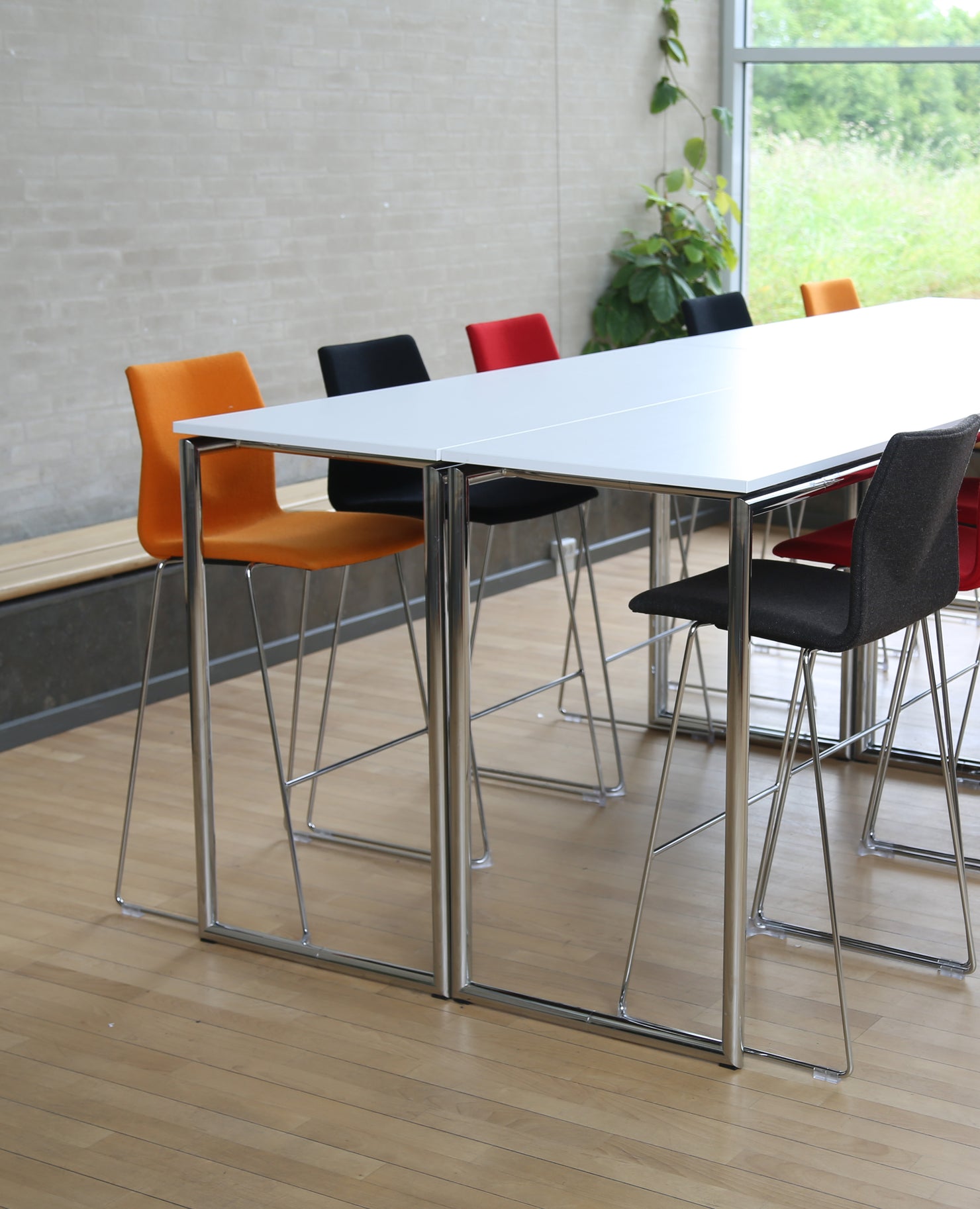 FourCast®2 Chair, Bar Height, Sled Base - Upholstered