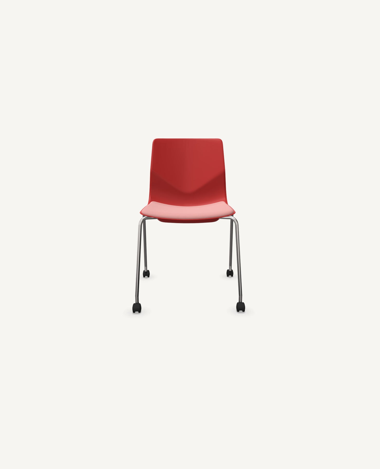 FourSure® Chair, 4 Leg Base with Casters - with Seat Pad