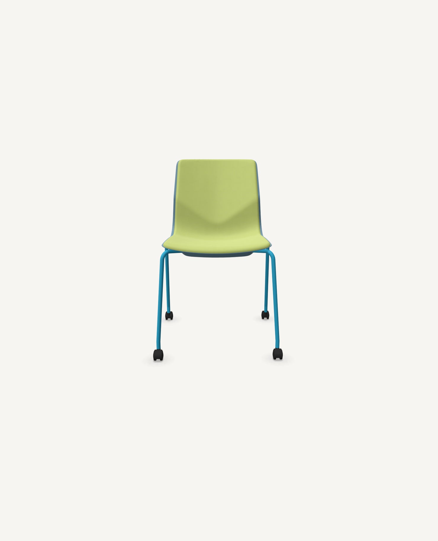 FourSure® Chair, 4 Leg Base with Casters - Upholstered Interior