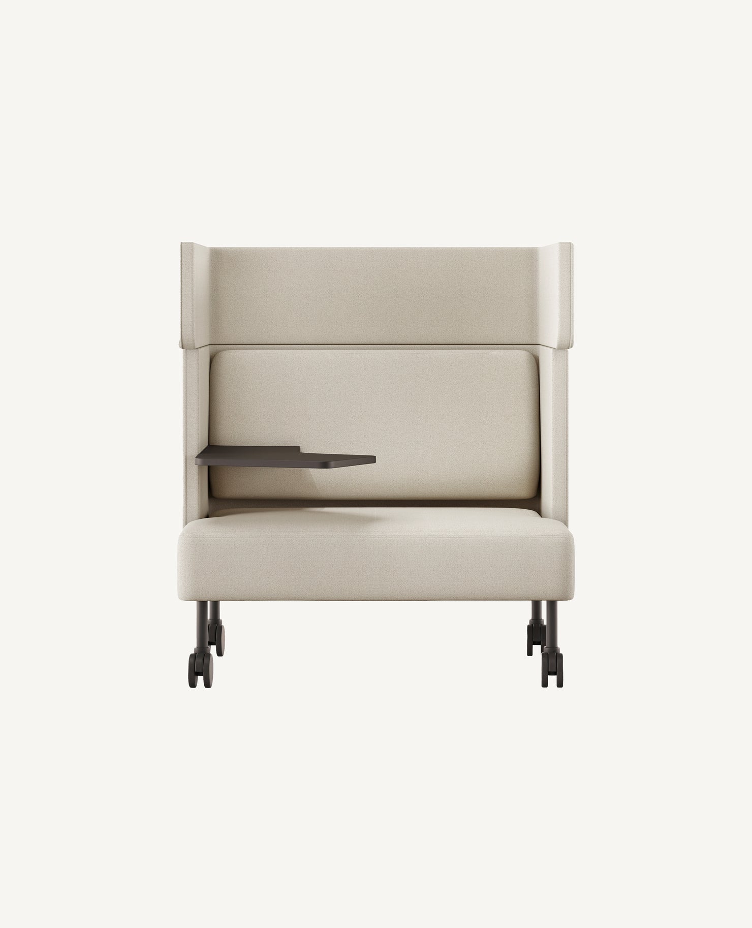 FourUs® Solo Sofa, Caster Base - Left Side Facing Table