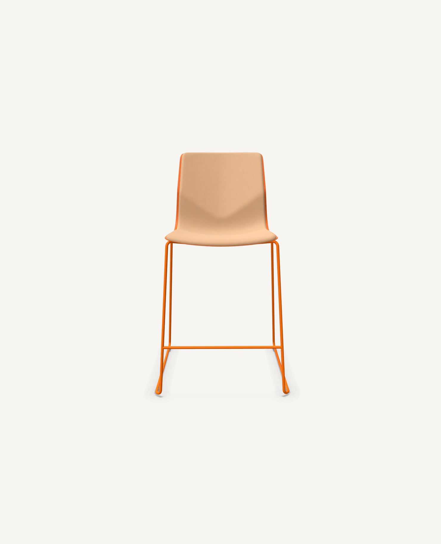 FourSure® Chair, Counter Height, Sled Base - Upholstered Interior