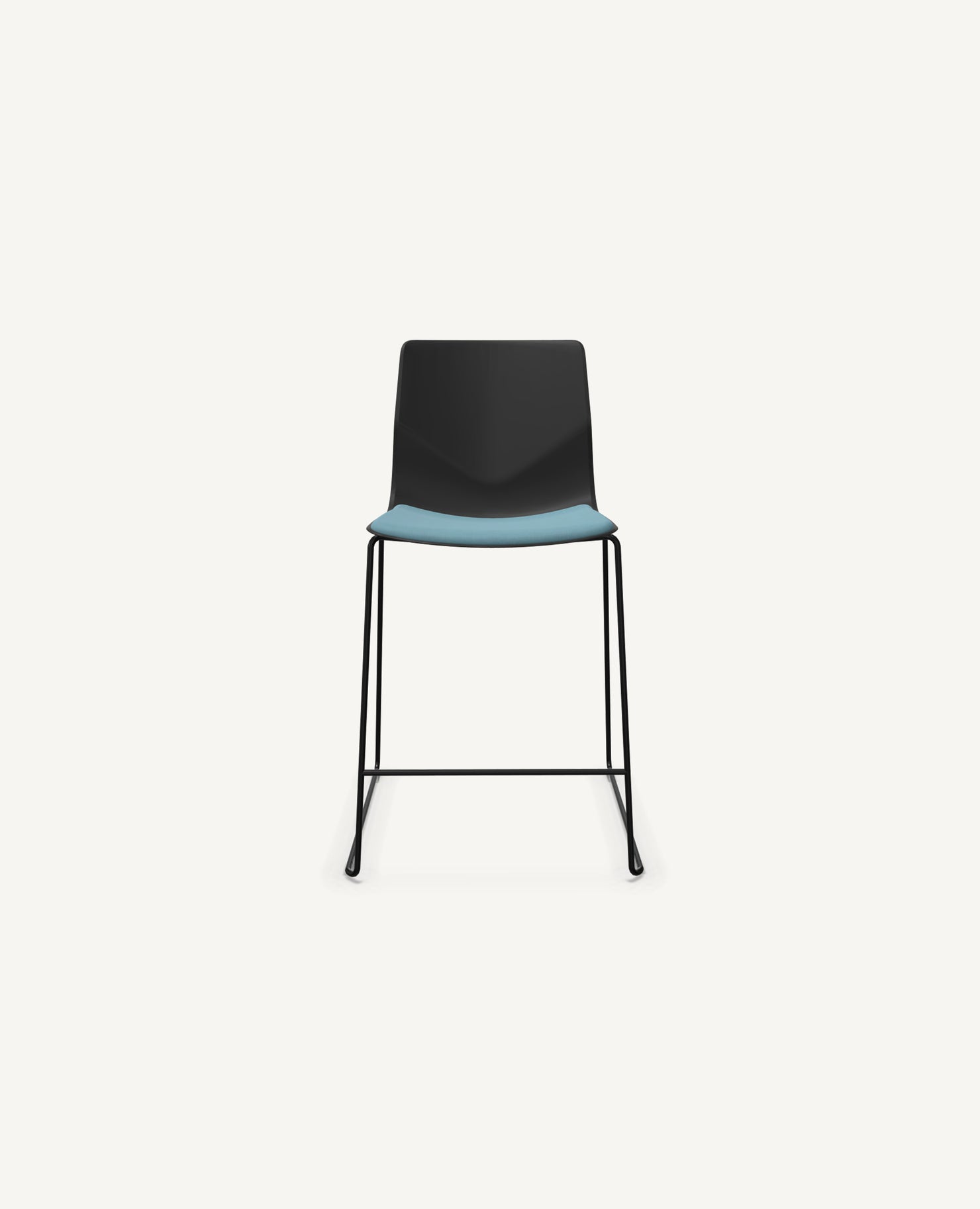 FourSure® Chair, Counter Height, Sled Base - with Seat Pad