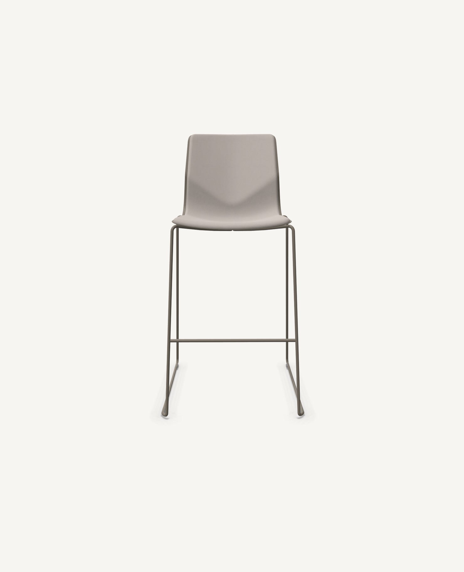 FourSure® Chair, Bar Height, Sled Base - Upholstered Interior