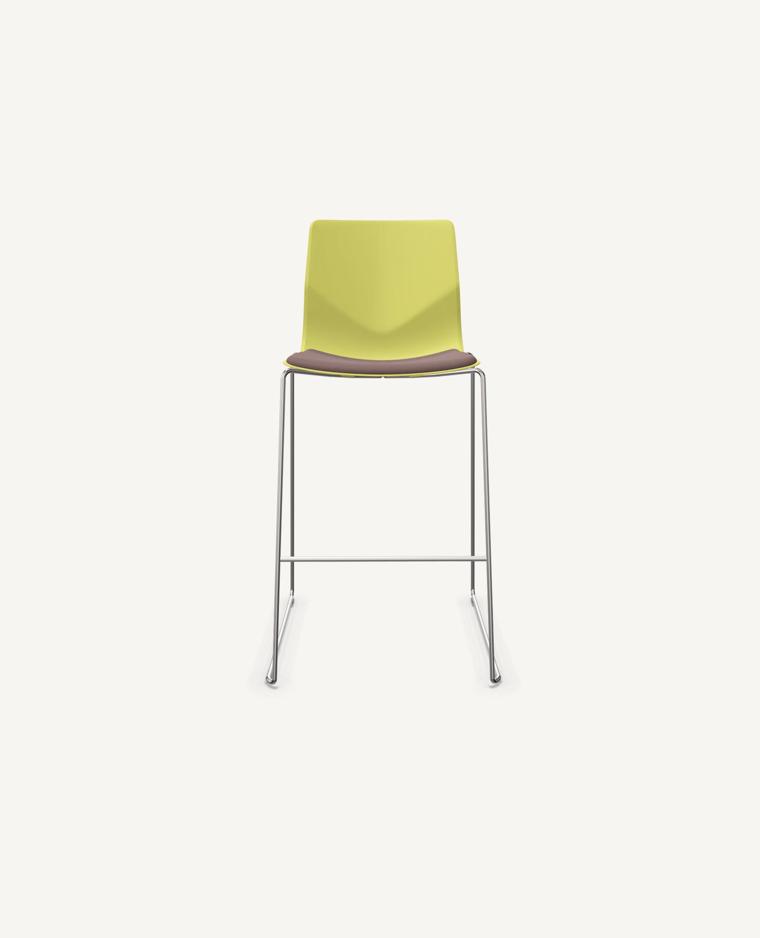 FourSure® Chair, Bar Height, Sled Base - with Seat Pad