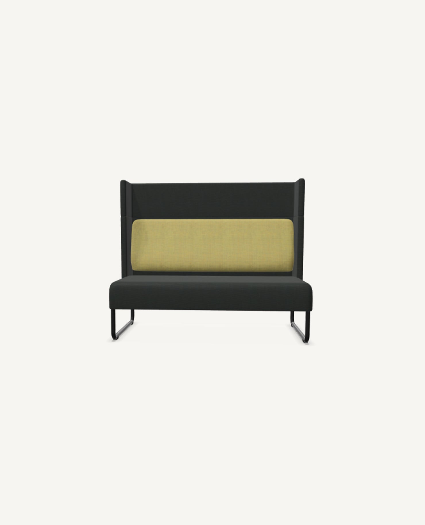 FourUs® Sofa, Two-Seat, Sled Base - Extension Top