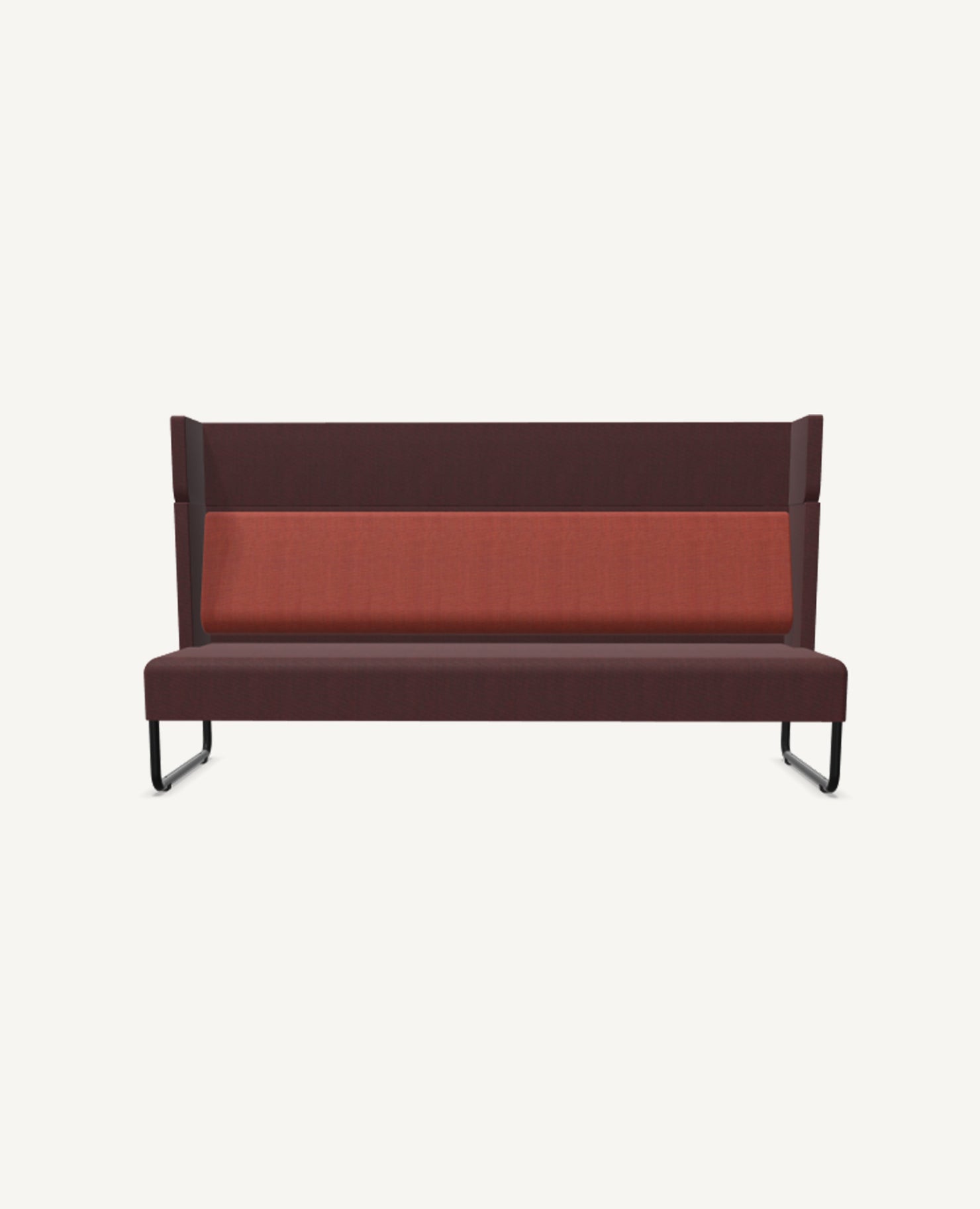 FourUs® Sofa, Three-Seat, Sled Base - Extension Top