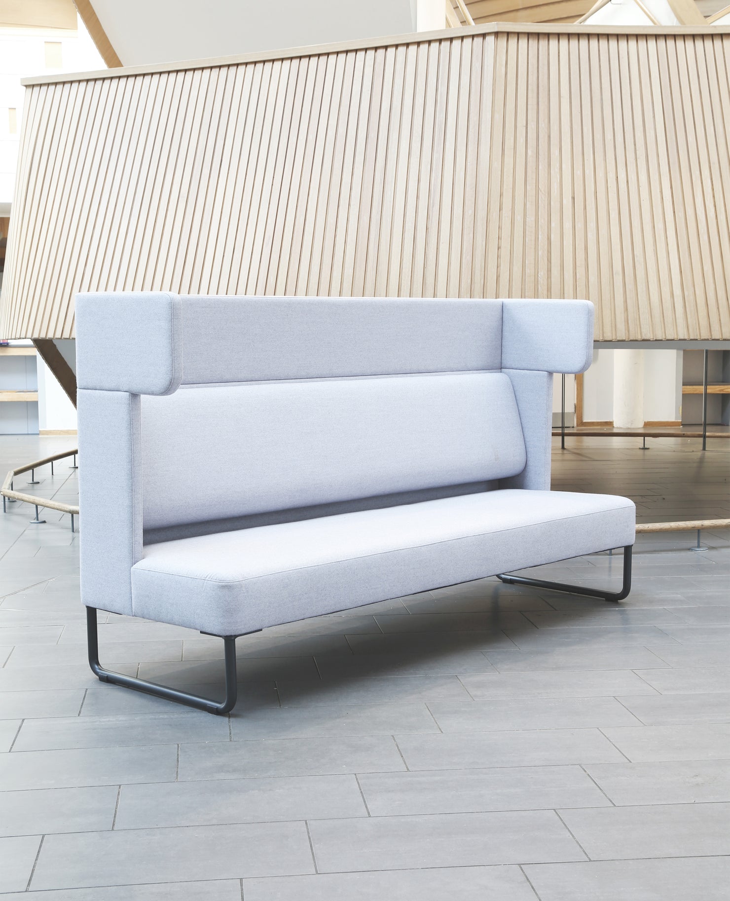 FourUs® Sofa, Three-Seat, Sled Base - Ear Top