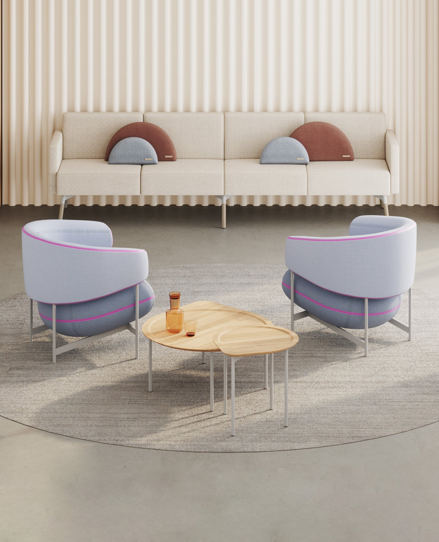 Flote Lounge Chair - Zipper Detail