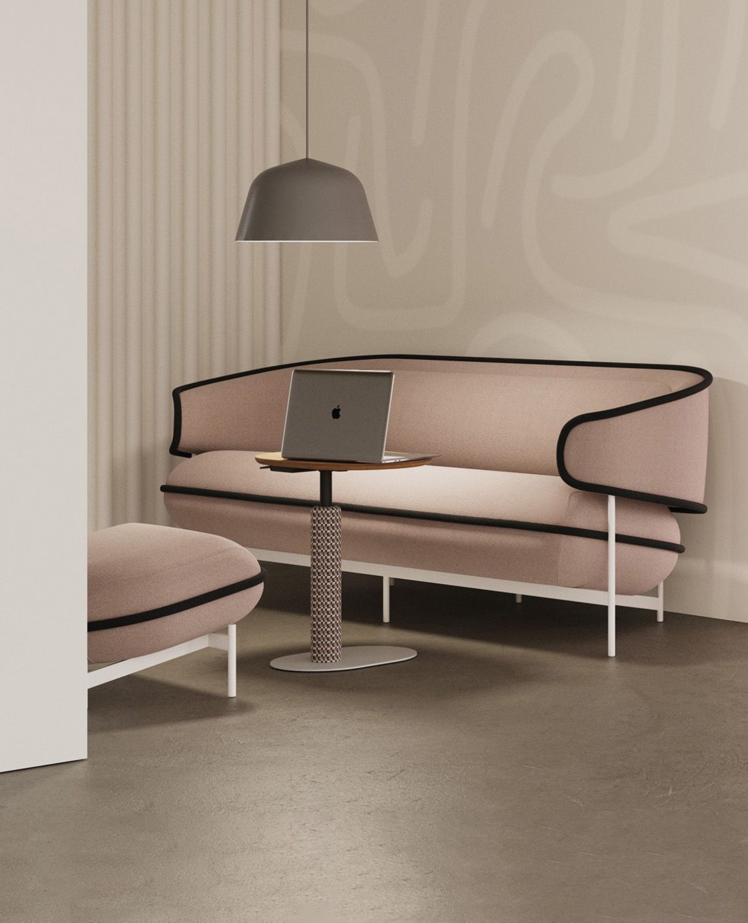 Flote Sofa, Three-Seat - Contrasting Welt Detail