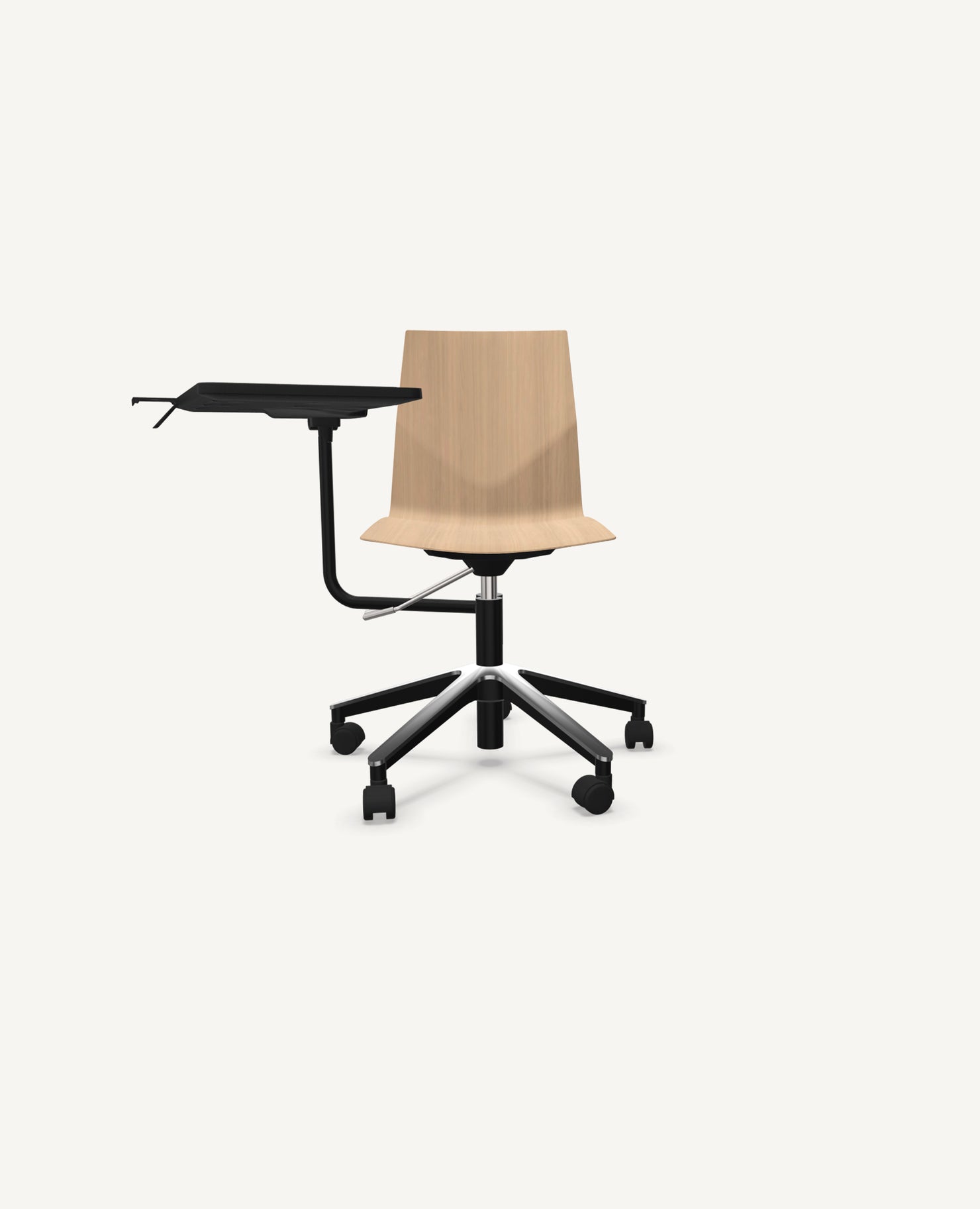 FourCast®2 Wheeler Chair, Bentwood Shell, Swivel Base - with InnoTab Tablet Arm - Standard / Standard starting at $1,470