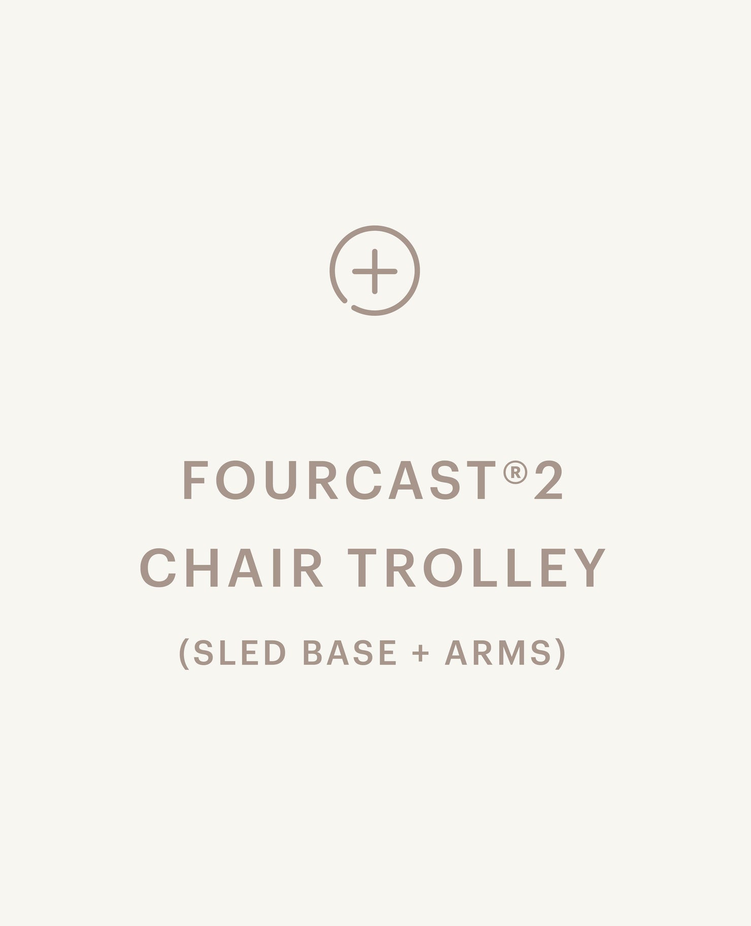 FourCast®2 Chair Trolley - Sled Base, with Arms