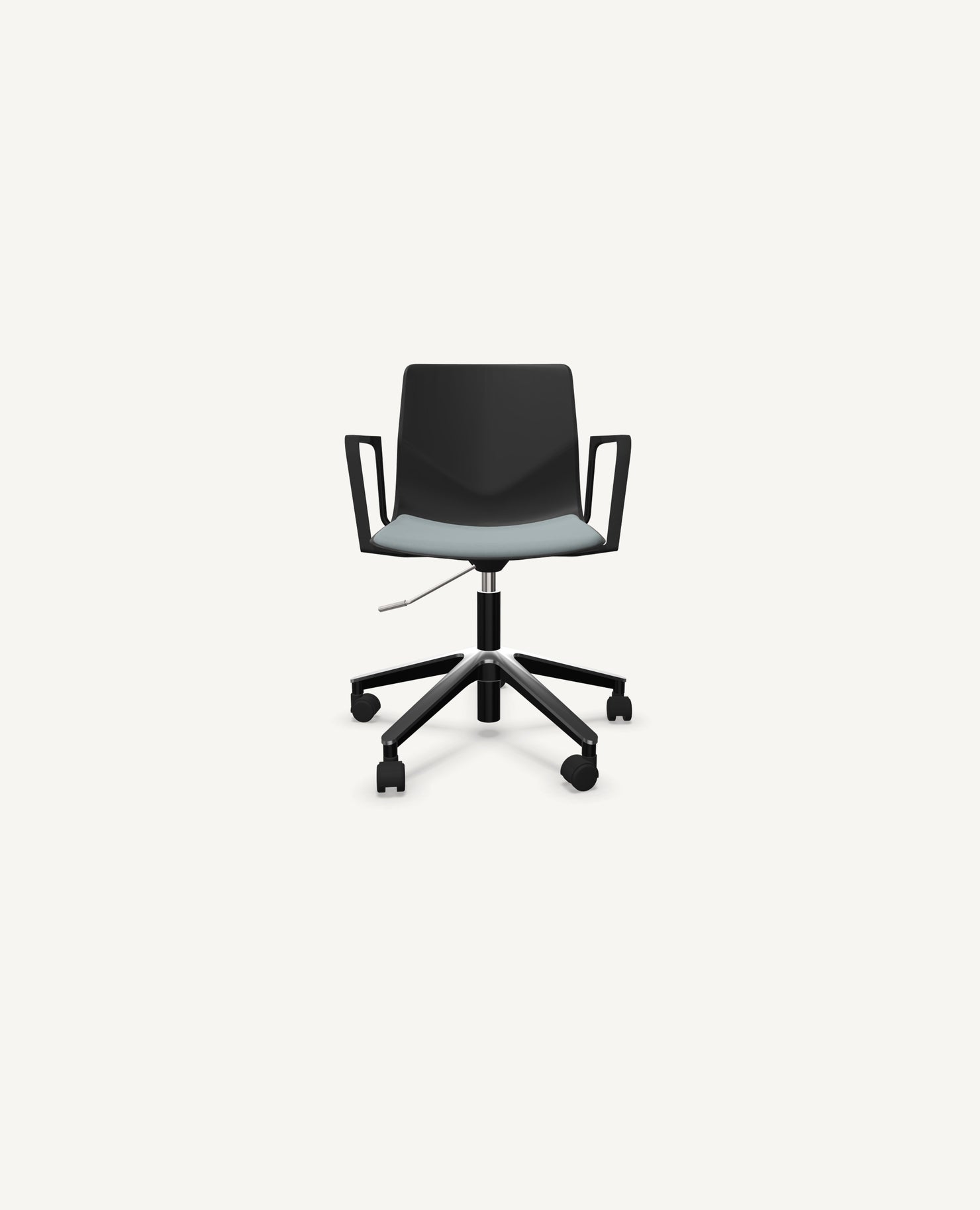 FourSure® Wheeler Chair, Swivel Base with Seat Pad - with Arms