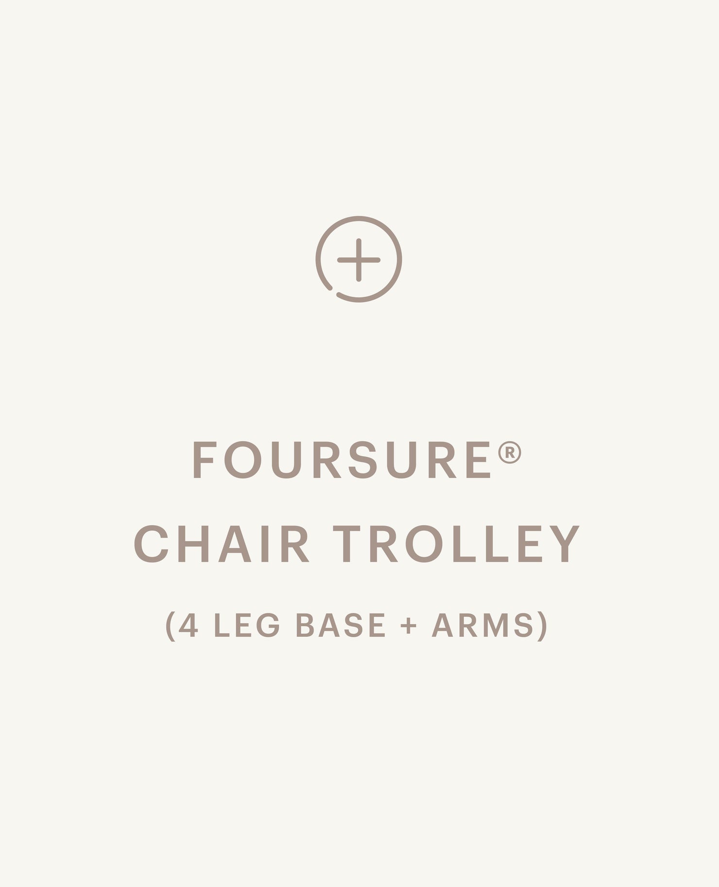 FourSure® Chair Trolley - 4 Leg Base - with Arms - Standard starting at $2,005