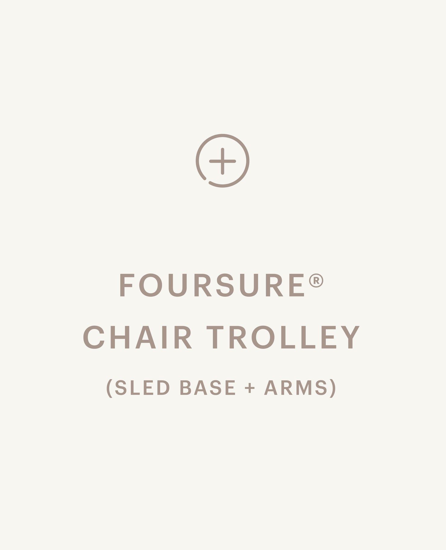 FourSure® Chair Trolley - Sled Base, with Arms - Standard starting at $2,005