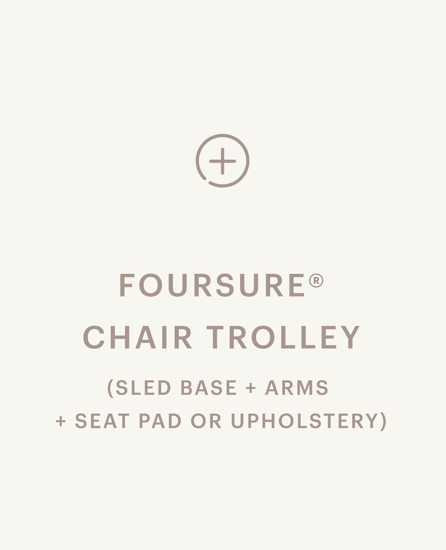 FourSure® Chair Trolley - Sled Base, with Arms - Seat Pad / Upholstery - Standard starting at $2,005