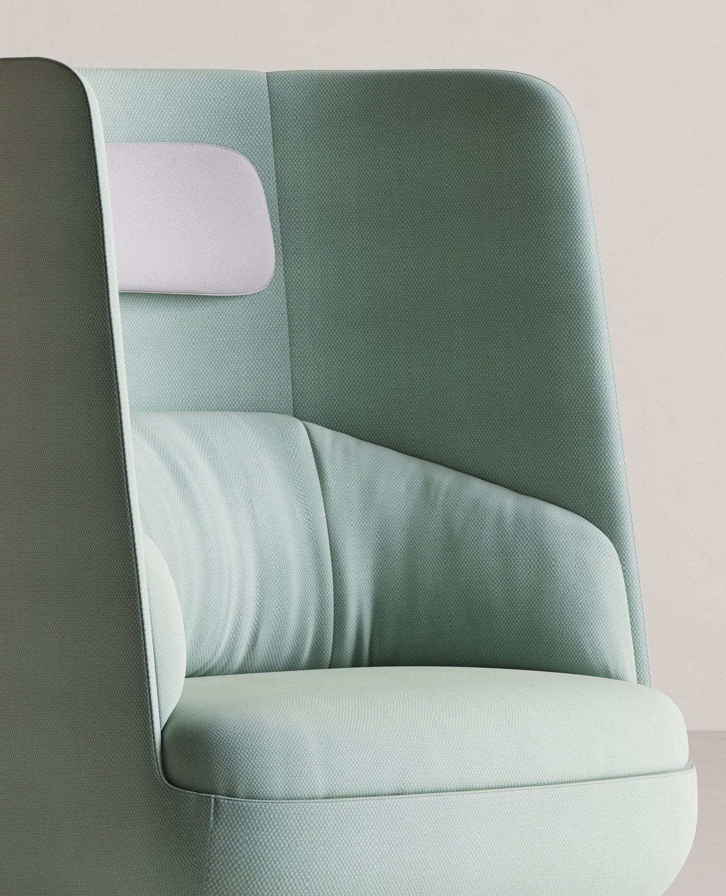 Gimbal Lounge Chair, Highback - Swivel Base with Auto-Return