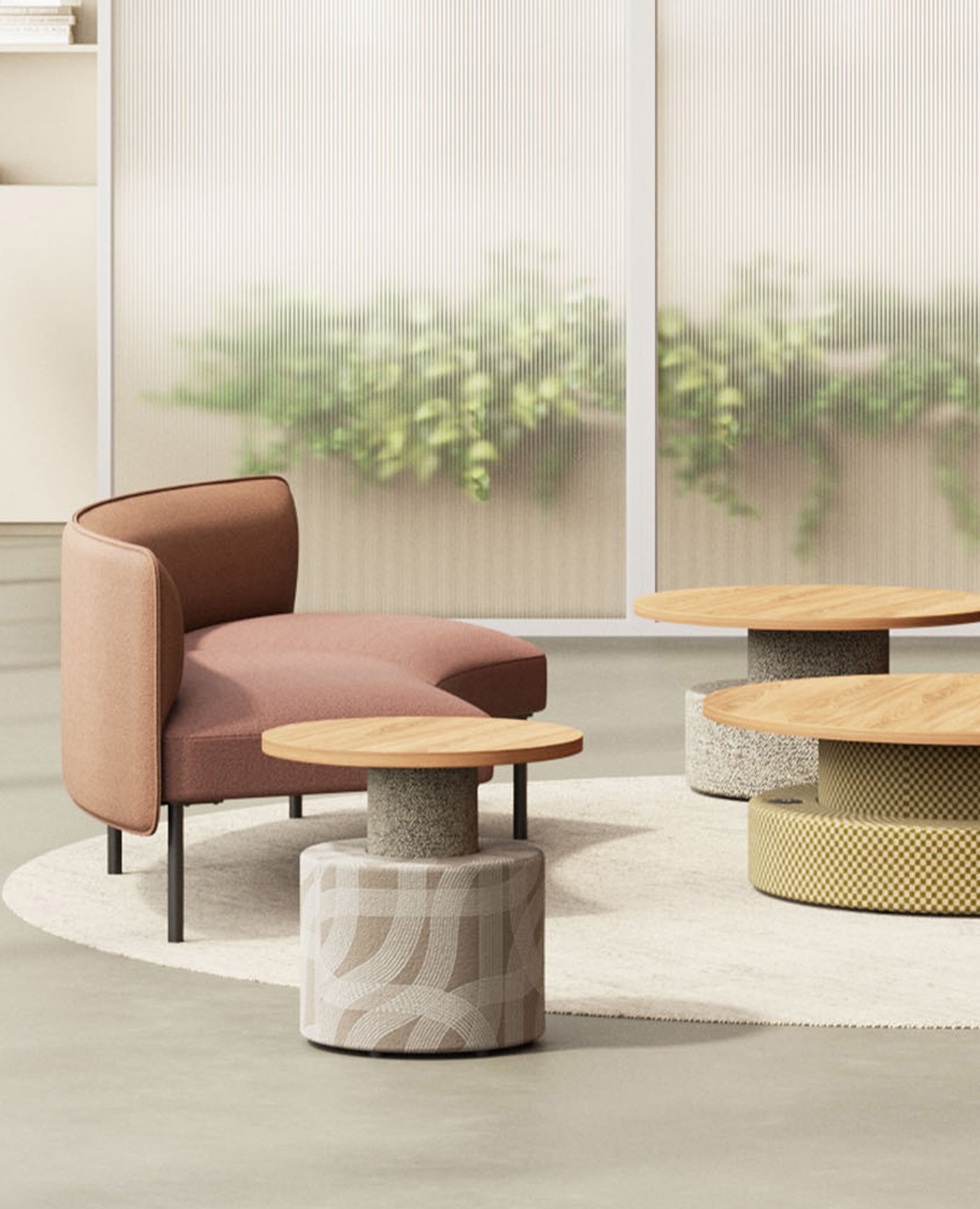 Adapt Sofa, Two-Seat, Lowback - 60° Curve