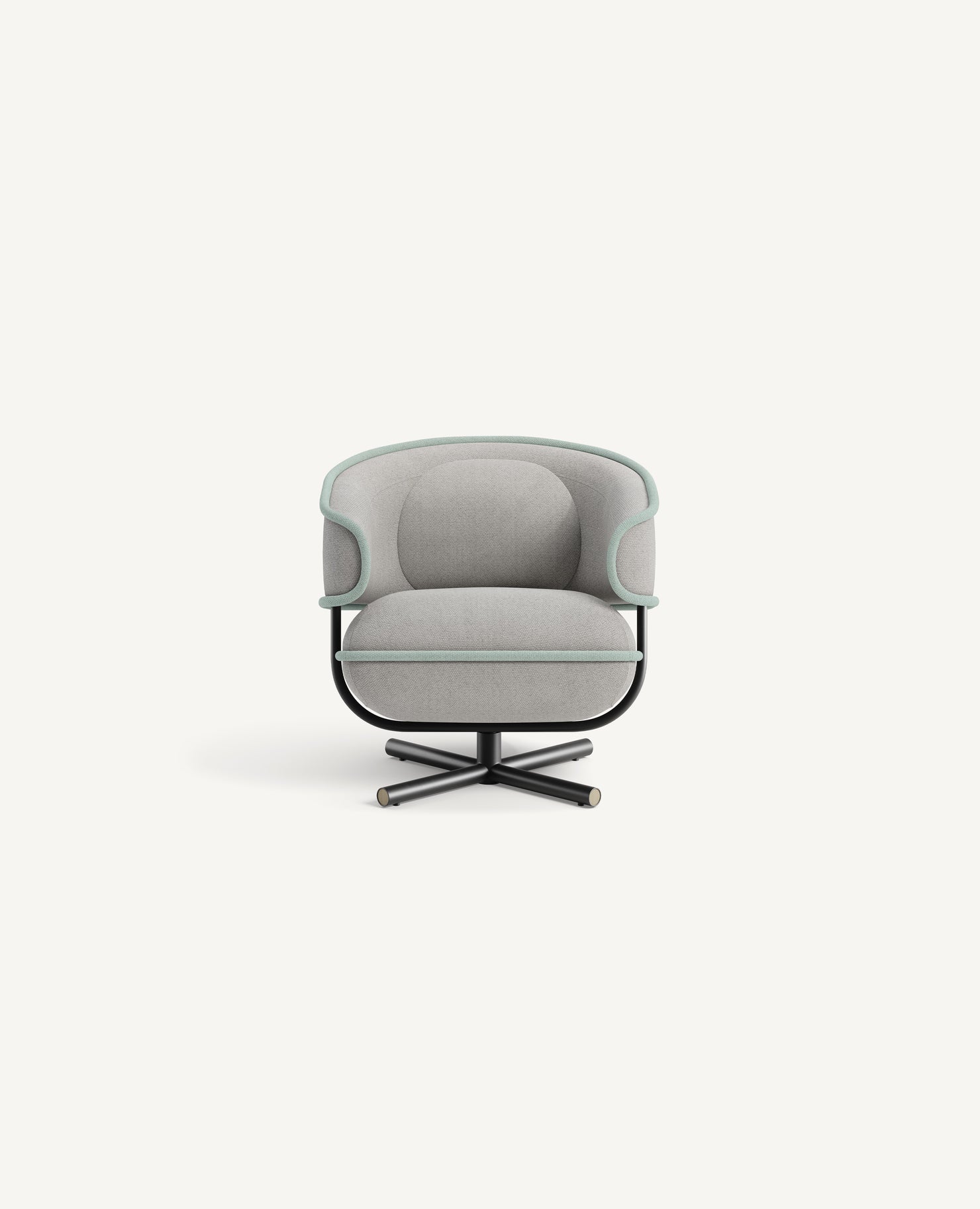 Flote Lounge Chair, Contrasting Welt Detail - Swivel Base with Auto Return - COM / Standard / Standard starting at $4,595