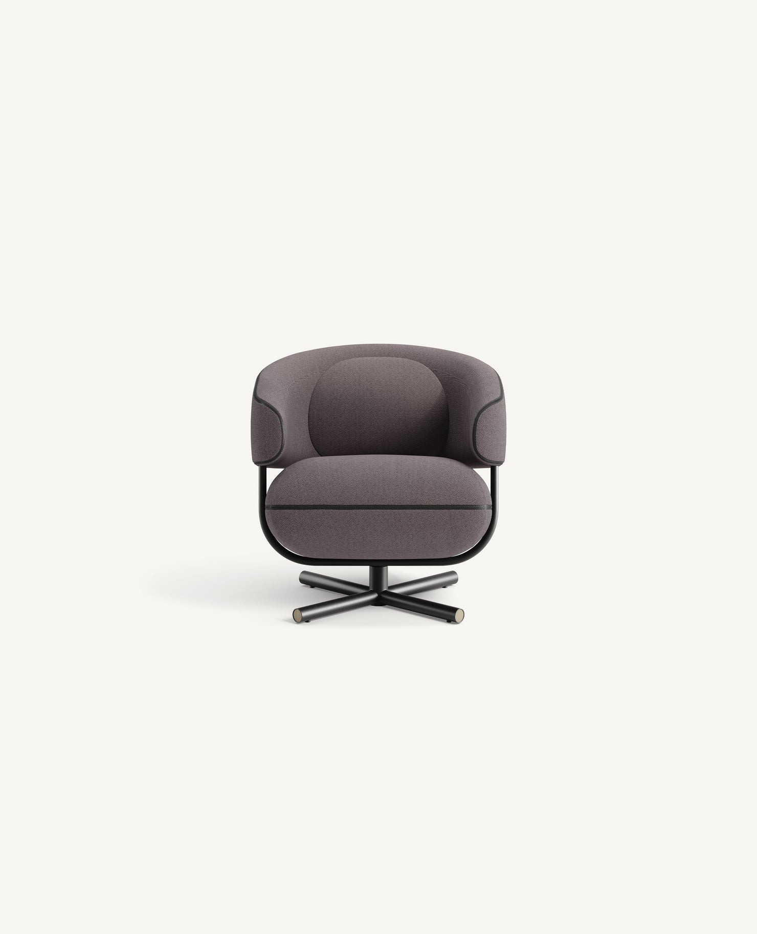 Flote Lounge Chair, Zipper Detail - Swivel Base with Auto Return - COM / Standard / Standard starting at $4,595