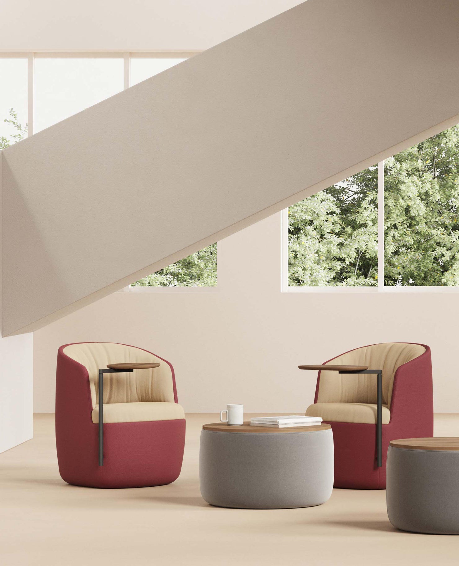 Gimbal Jr. Lounge Chair - Swivel Base