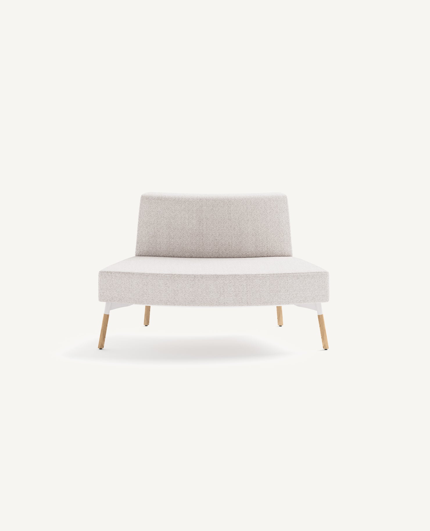 Tombolo Modular, 45° Outside Curve Seat - Narrow Back