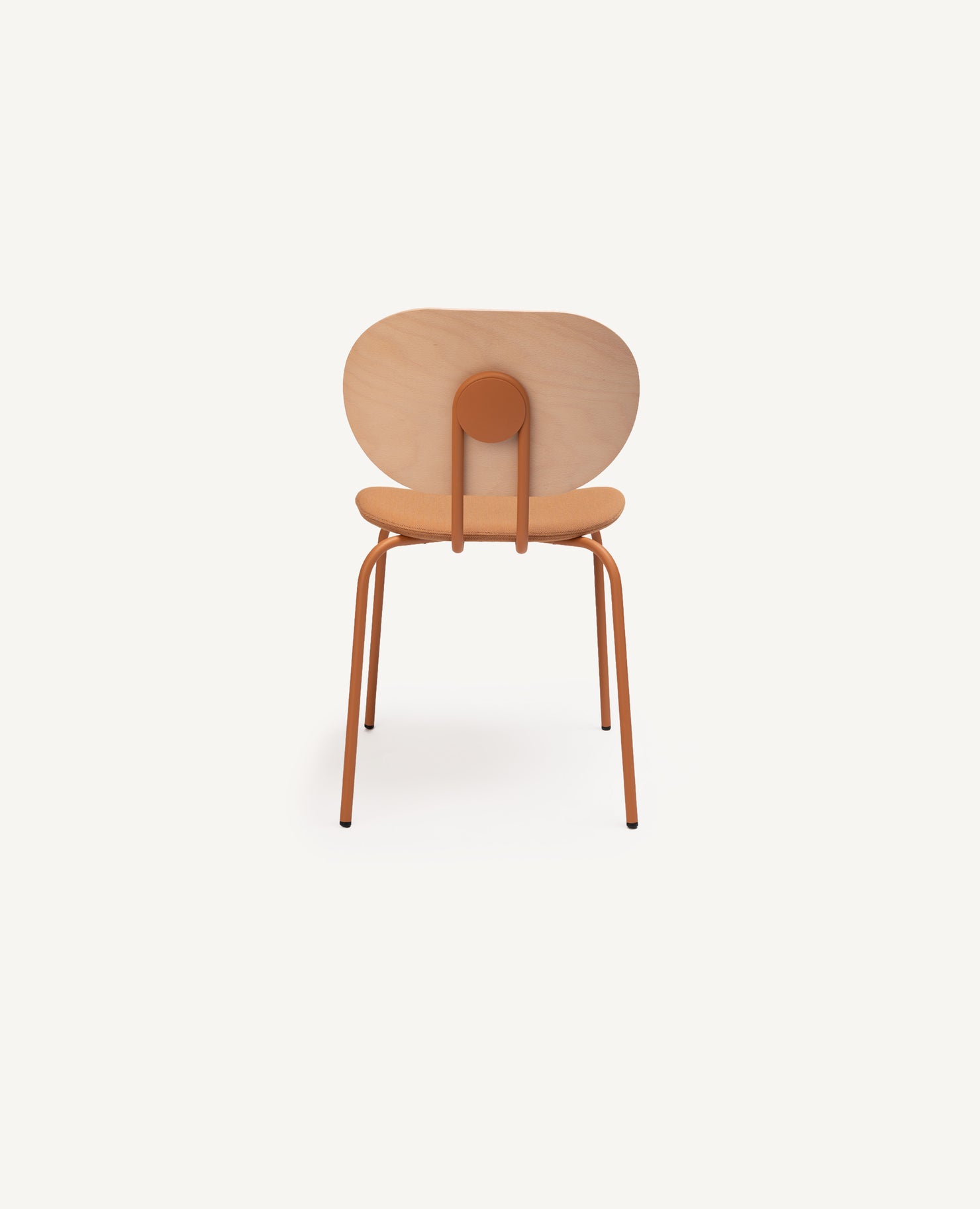 Hari Chair, Wood Back - Upholstered Seat