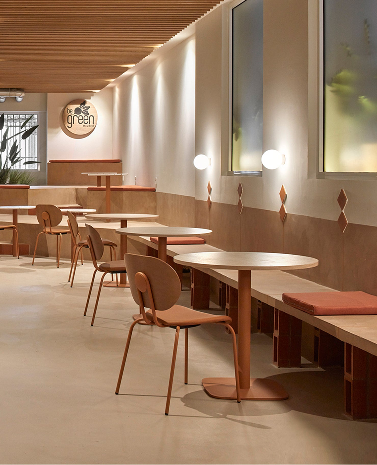 Hari Chair, Wood Back - Upholstered Seat