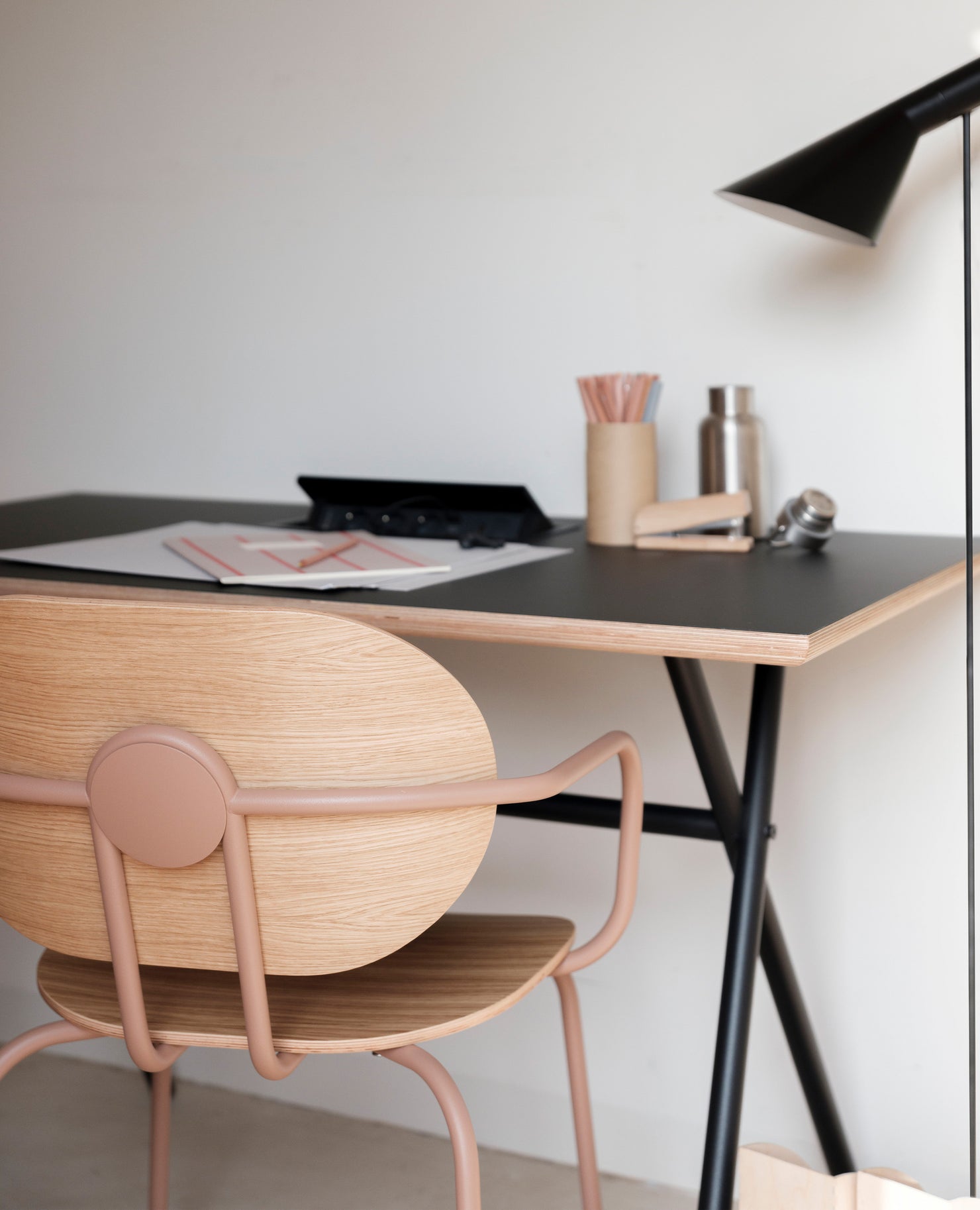 Hari Chair, Wood - with Arms