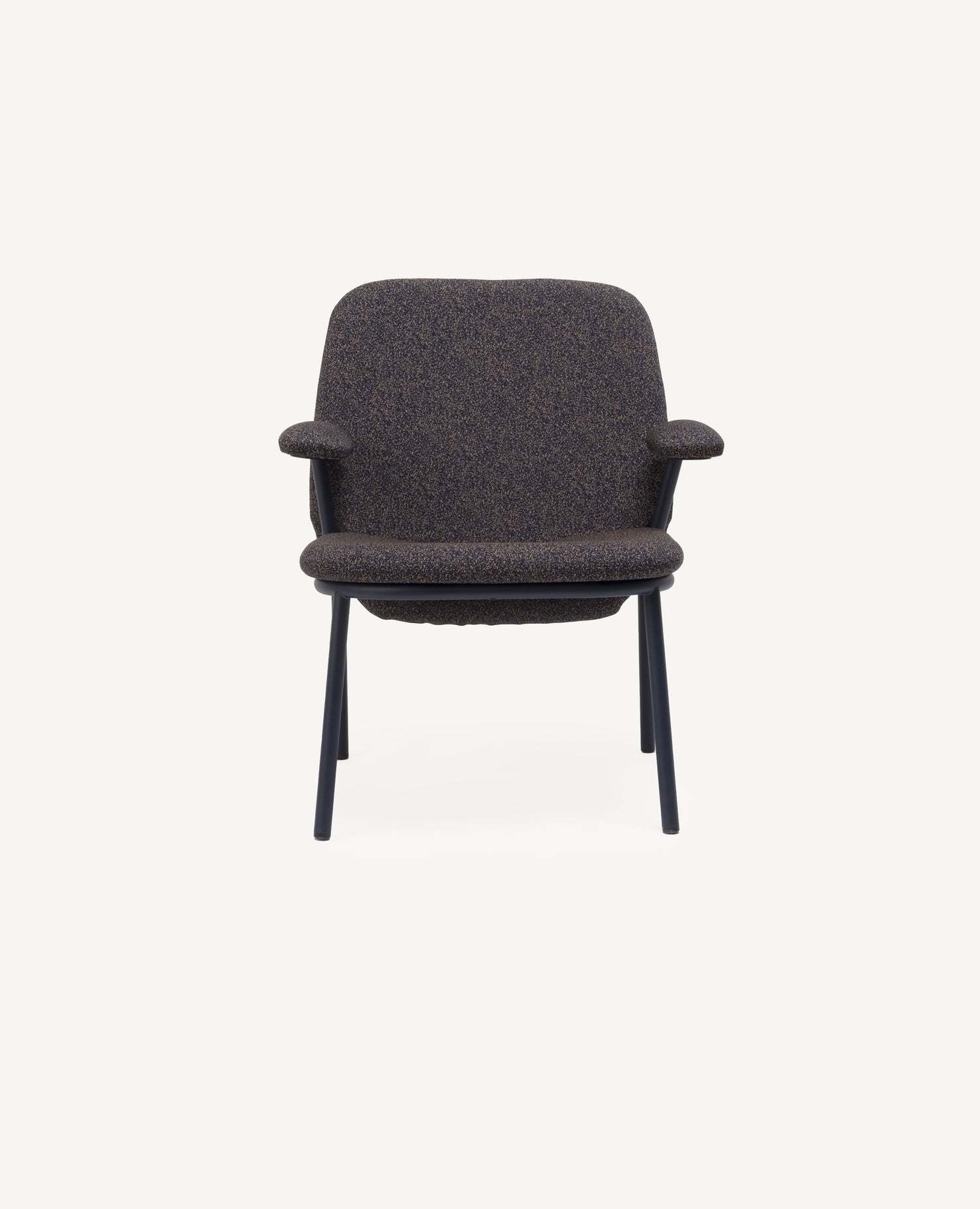 Lana Lounge Chair with Arms, Metal - Highback