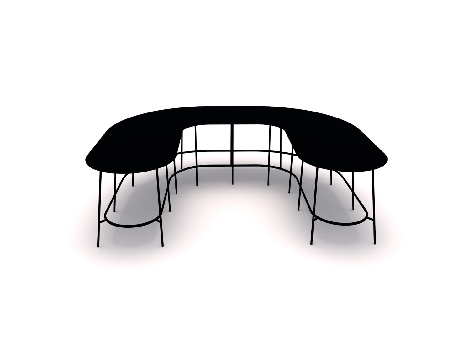 Nest System Tables, 55" Depth, Bar Height - Configuration D