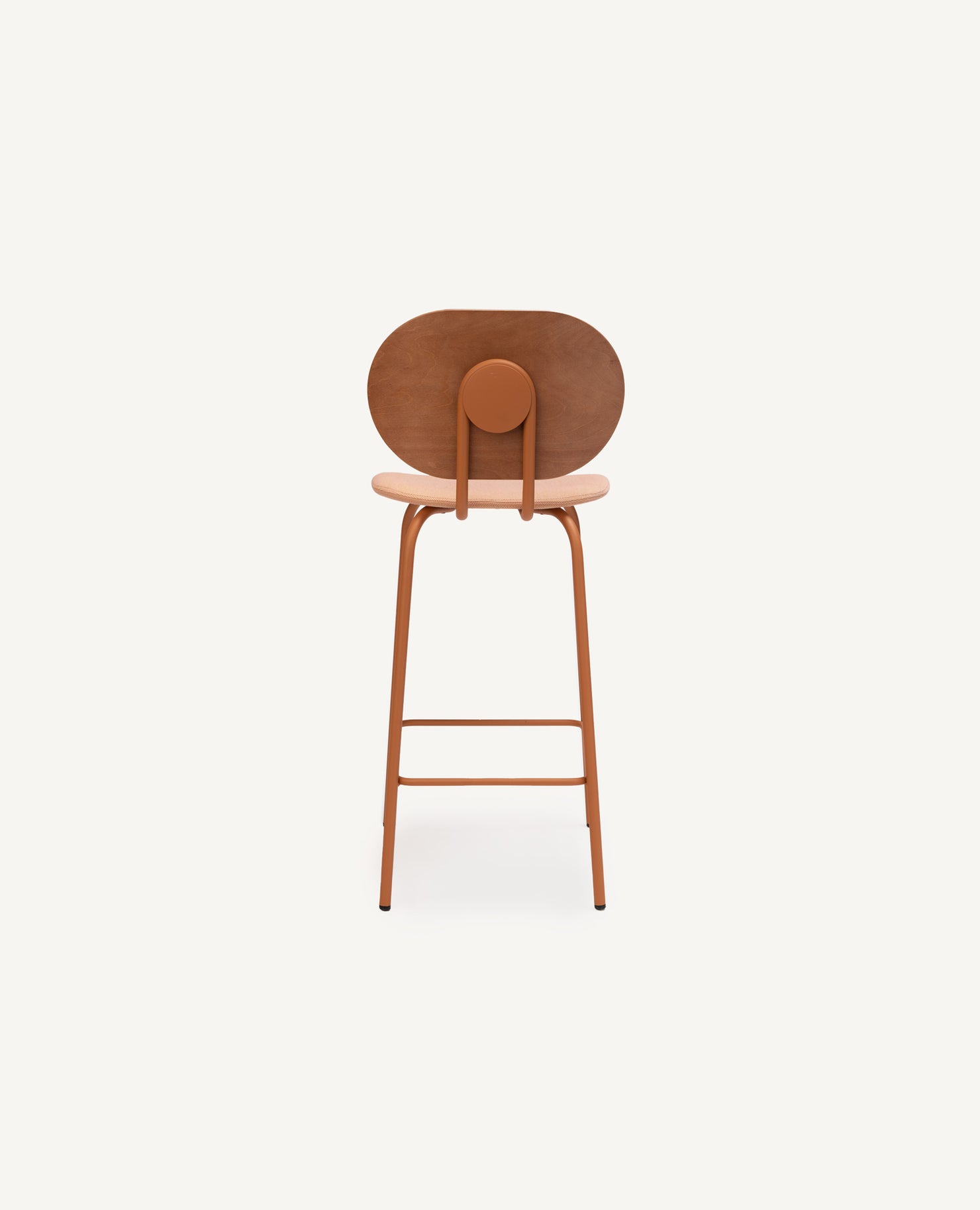 Hari Chair, Counter Height, Wood Back - Upholstered Seat