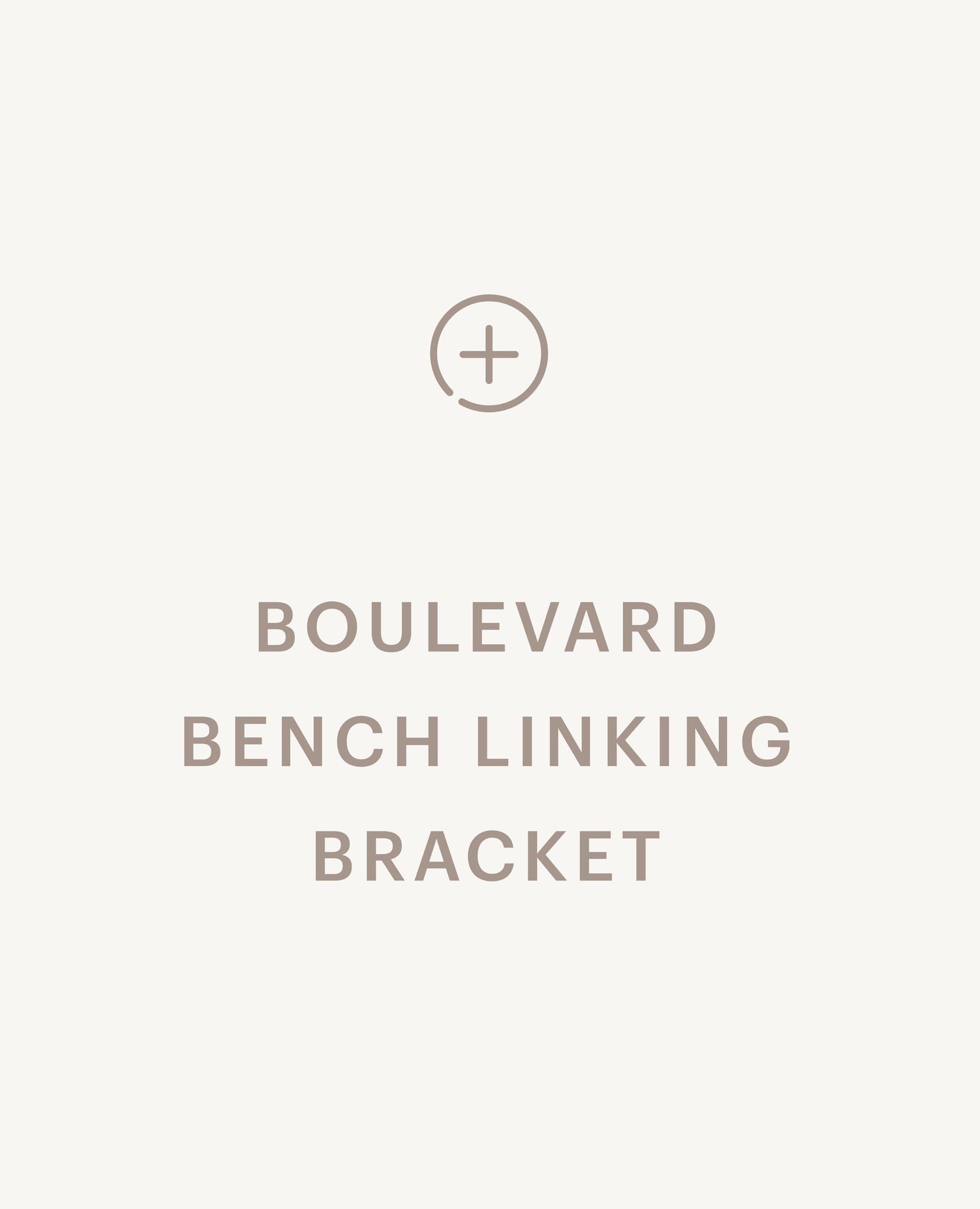 Boulevard Bench Linking Bracket