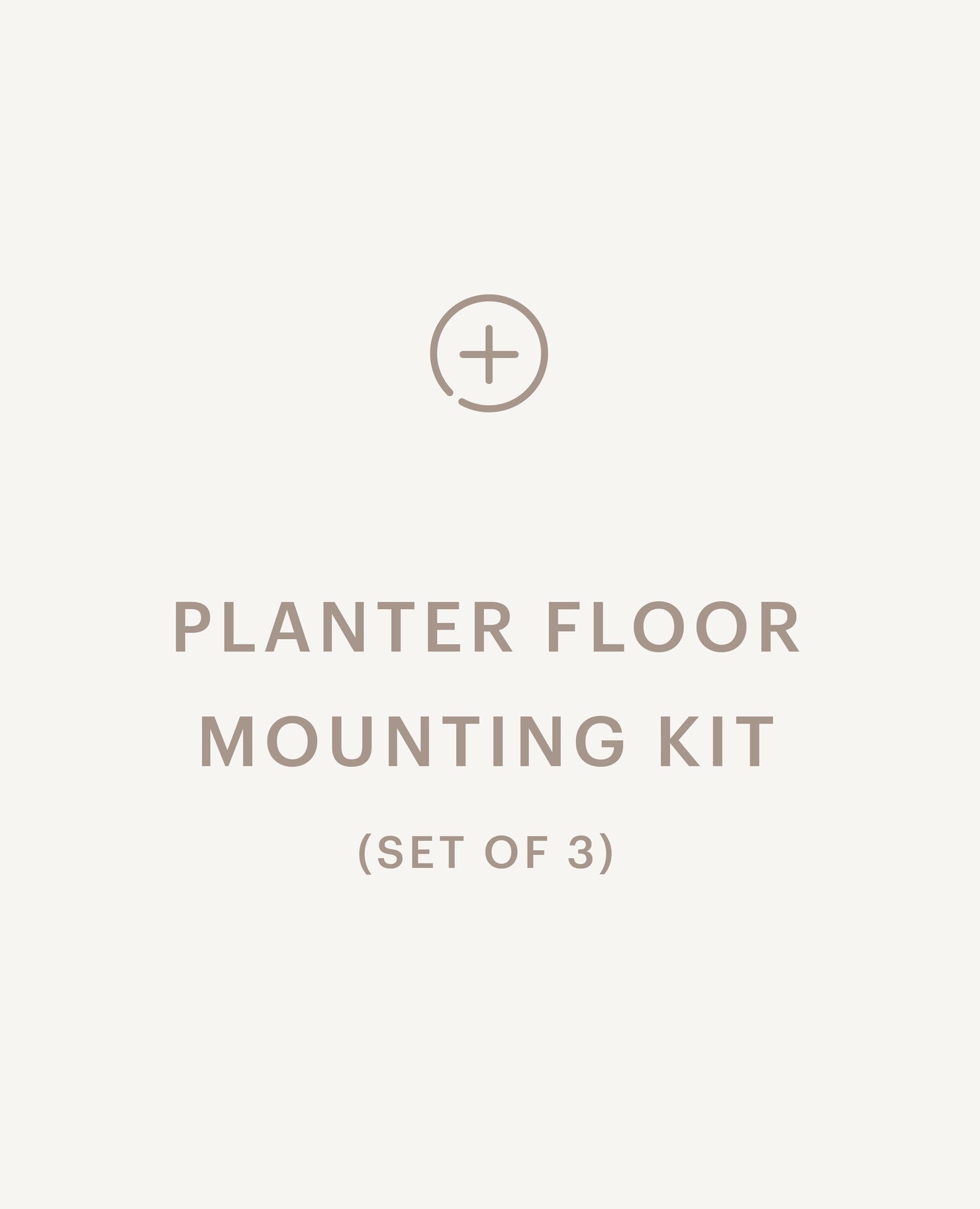 Planter Floor Mounting Kit
