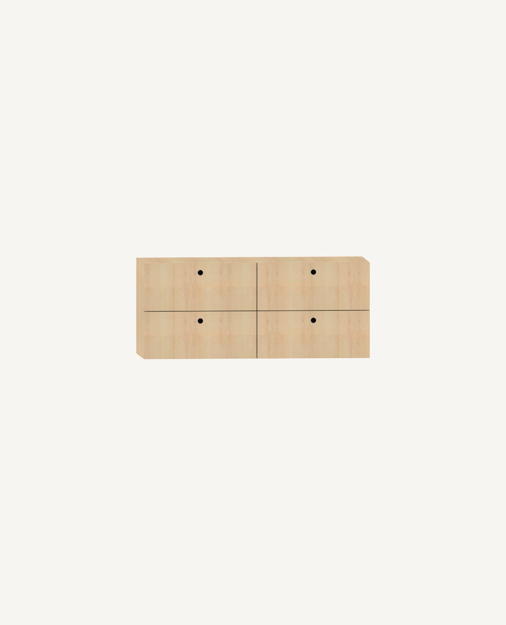 Dry Shelving Storage Drawers, 4 Drawers, 33" Width - 13.75" Depth
