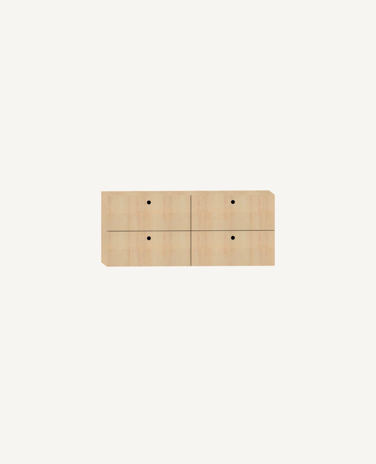 Dry Shelving Storage Drawers, 4 Drawers, 33" Width - 13.75" Depth