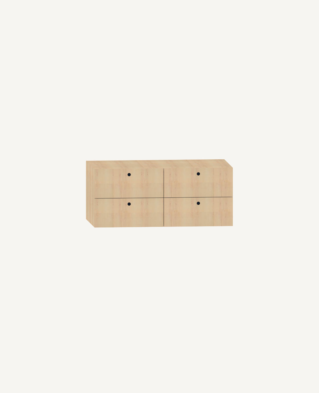 Dry Shelving Storage Drawers, 4 Drawers, 33" Width - 19.75" Depth
