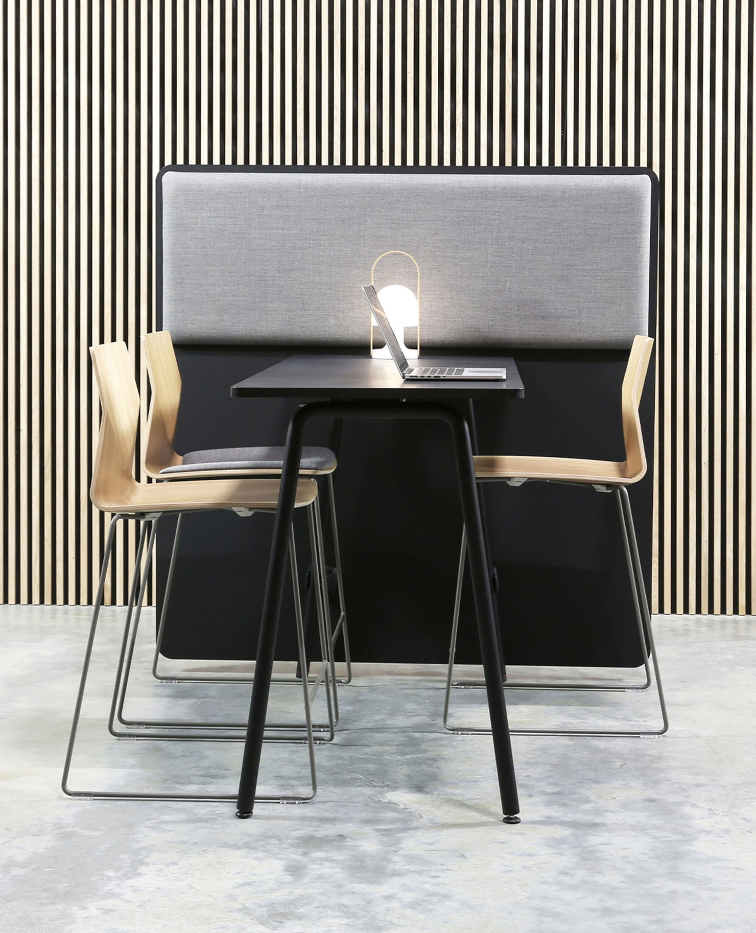 FourCast®2 Chair, Counter Height, Bentwood Shell, Sled Base - with Seat Pad