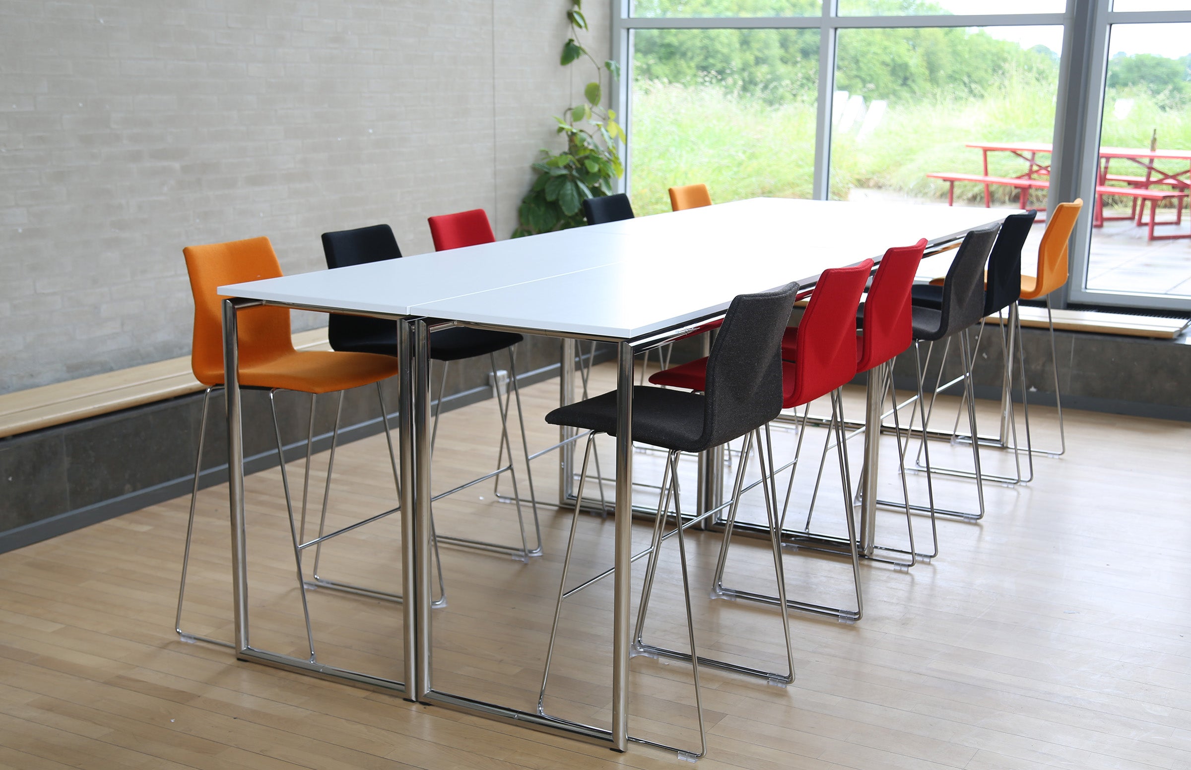 FourCast®2 Chair, Bar Height, Sled Base - Upholstered – hightower