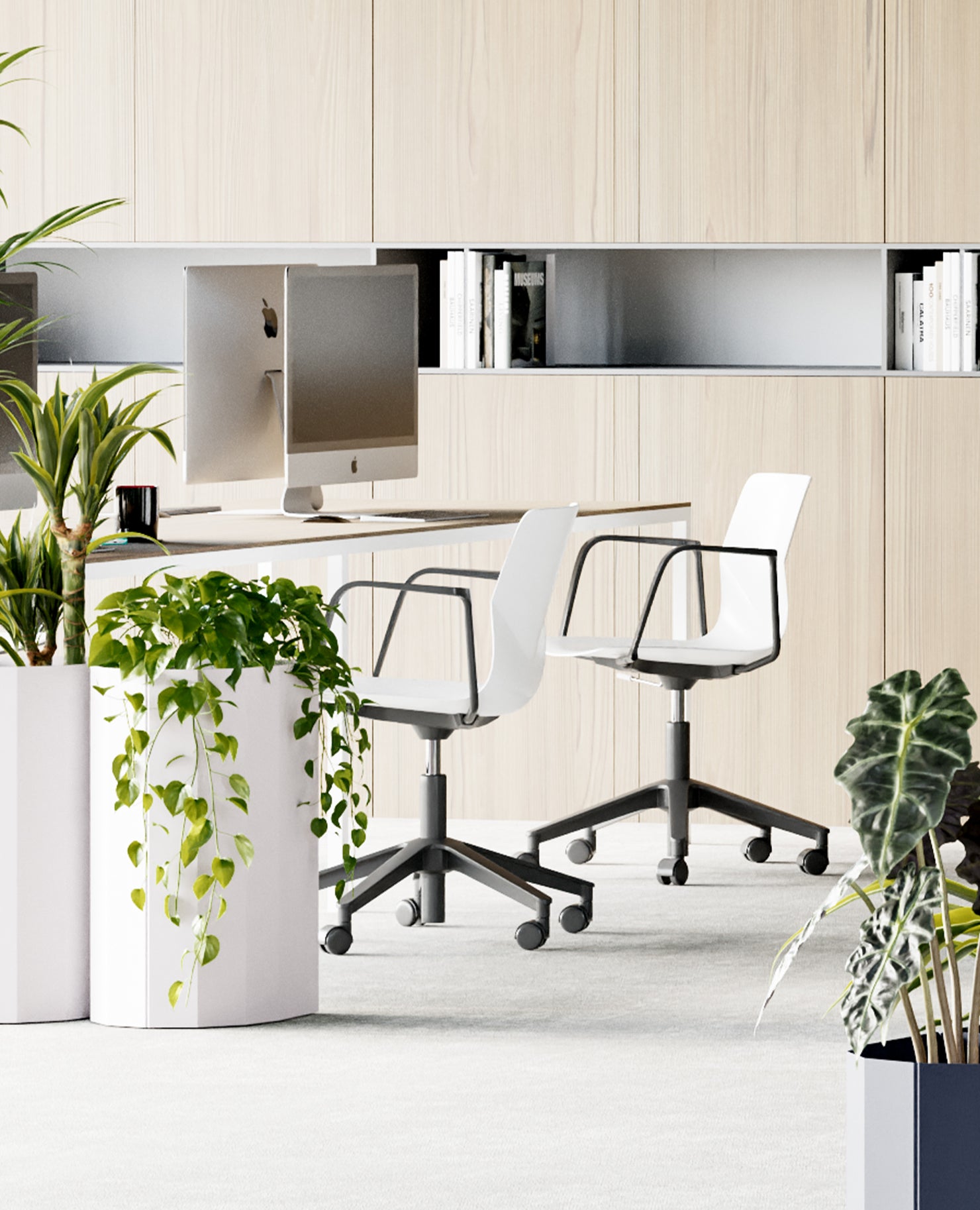 FourSure® Wheeler Chair, Swivel Base - with Arms