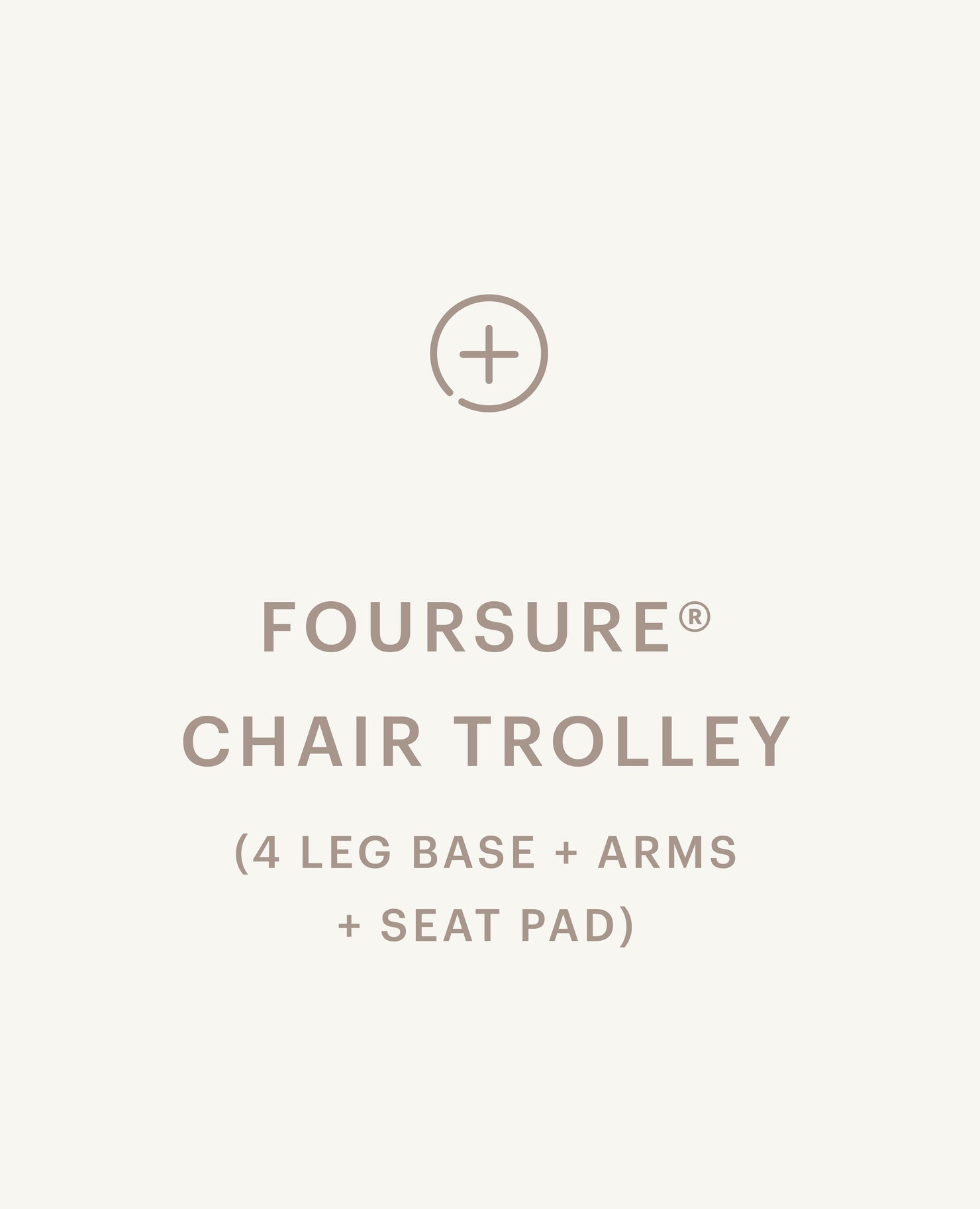 FourSure® Chair Trolley - 4 Leg Base, with Arms - Seat Pad - Standard starting at $2,005