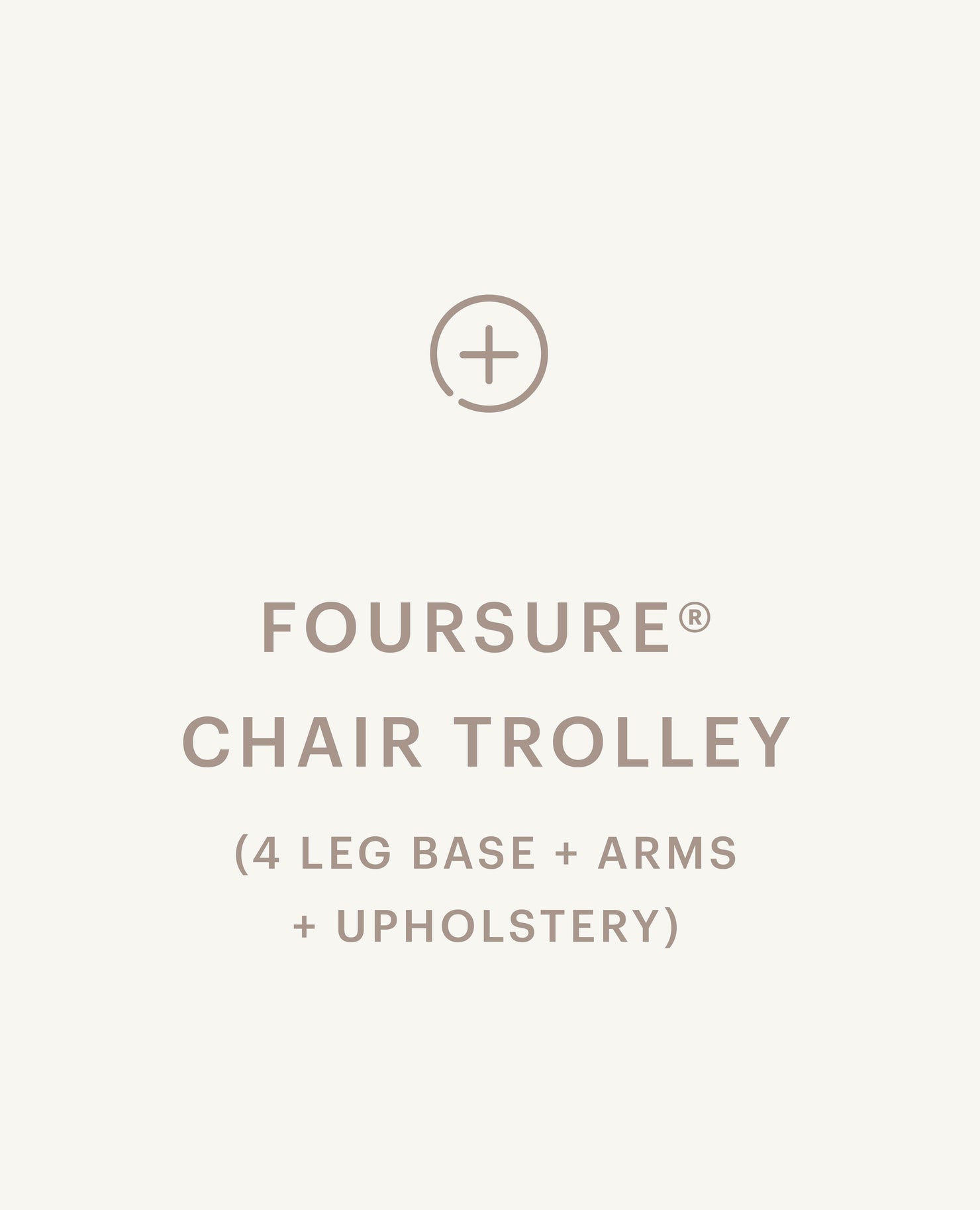 FourSure® Chair Trolley - 4 Leg Base, with Arms - Upholstery - Standard starting at $2,005