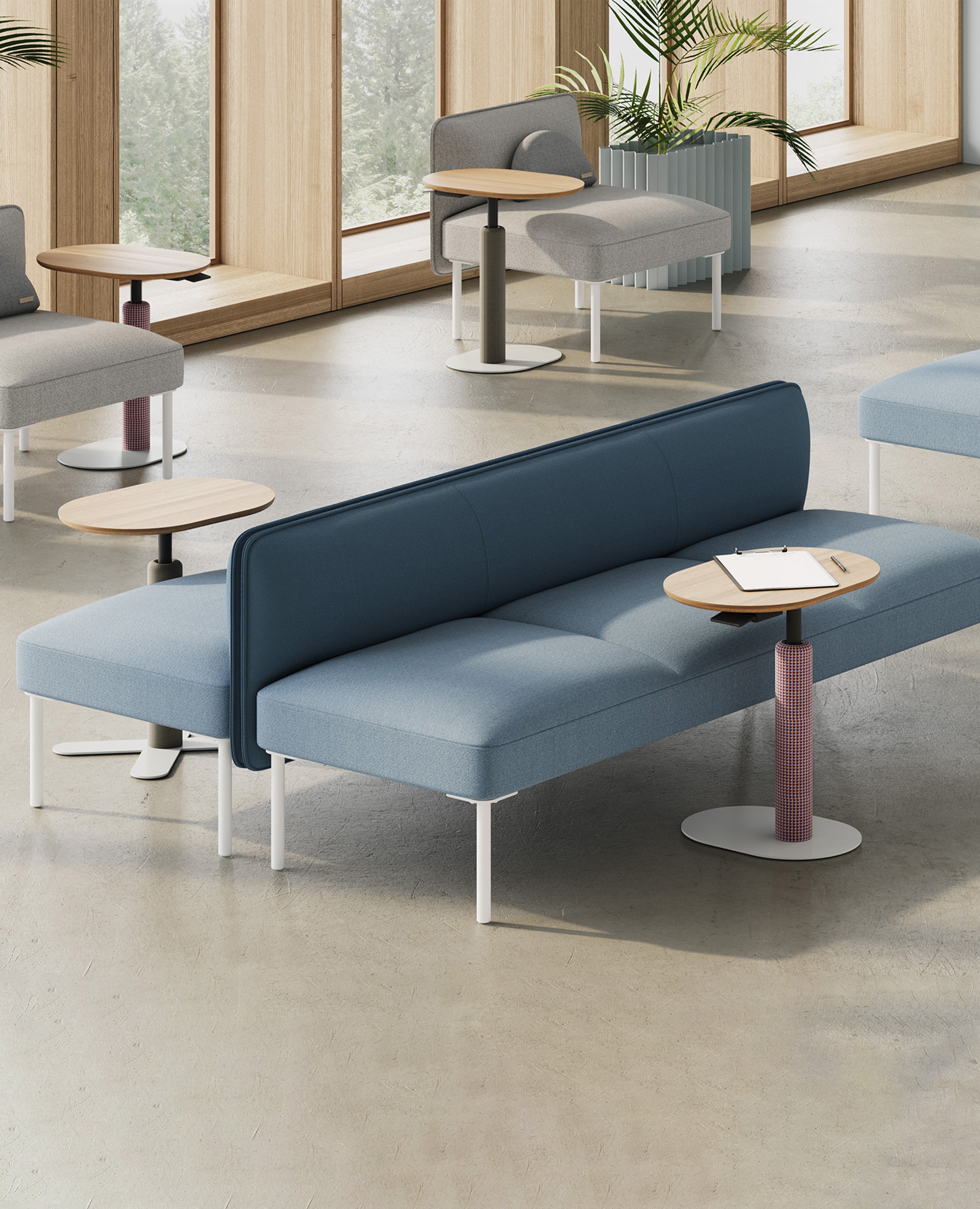 Adapt Sofa, Three-Seat, Lowback - No Arms – hightower.design Adapt Sofa, Three-Seat, Lowback - No Arms – hightower.design